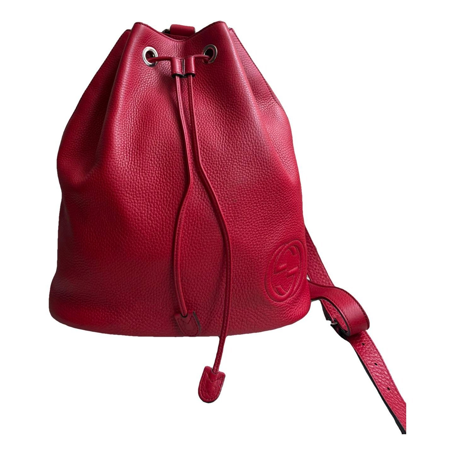 Leather backpack