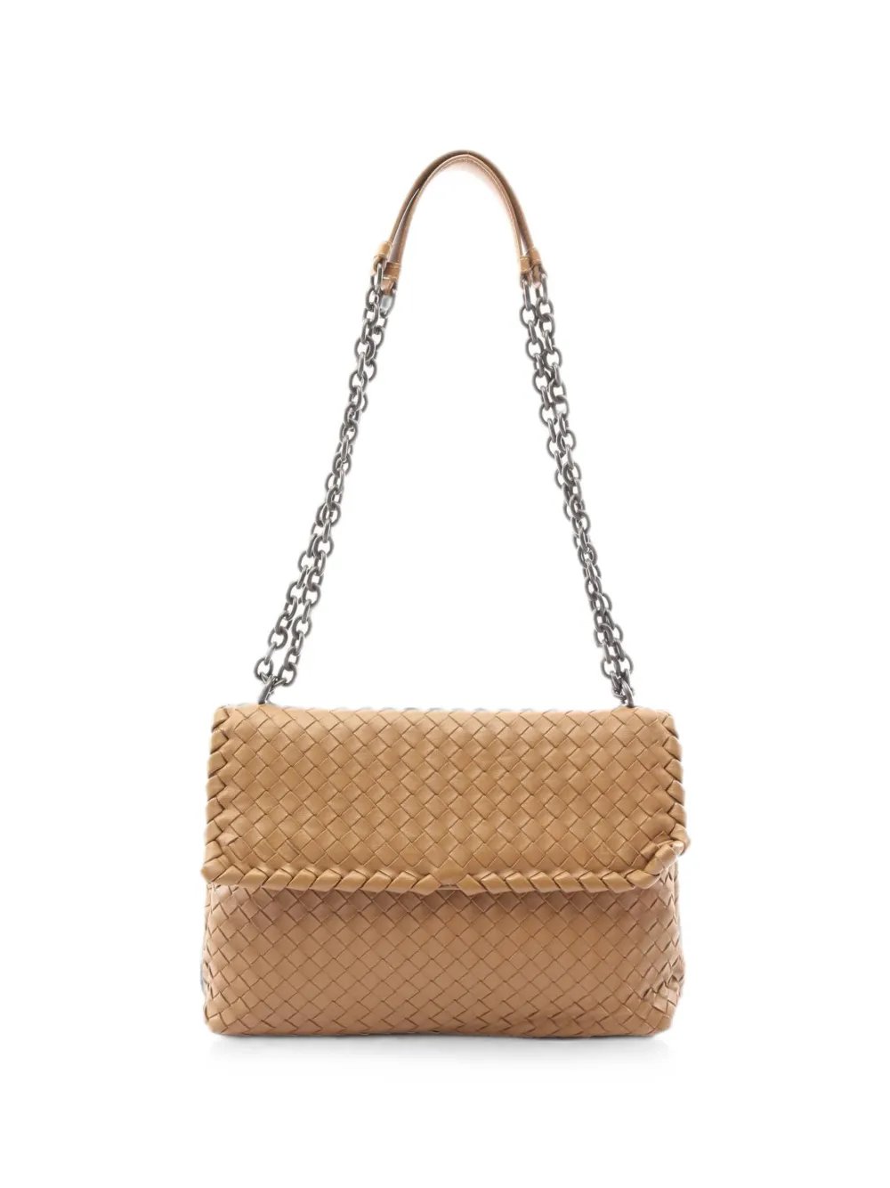 Bottega Veneta 2000s Olympia Intrecciato shoulder bag