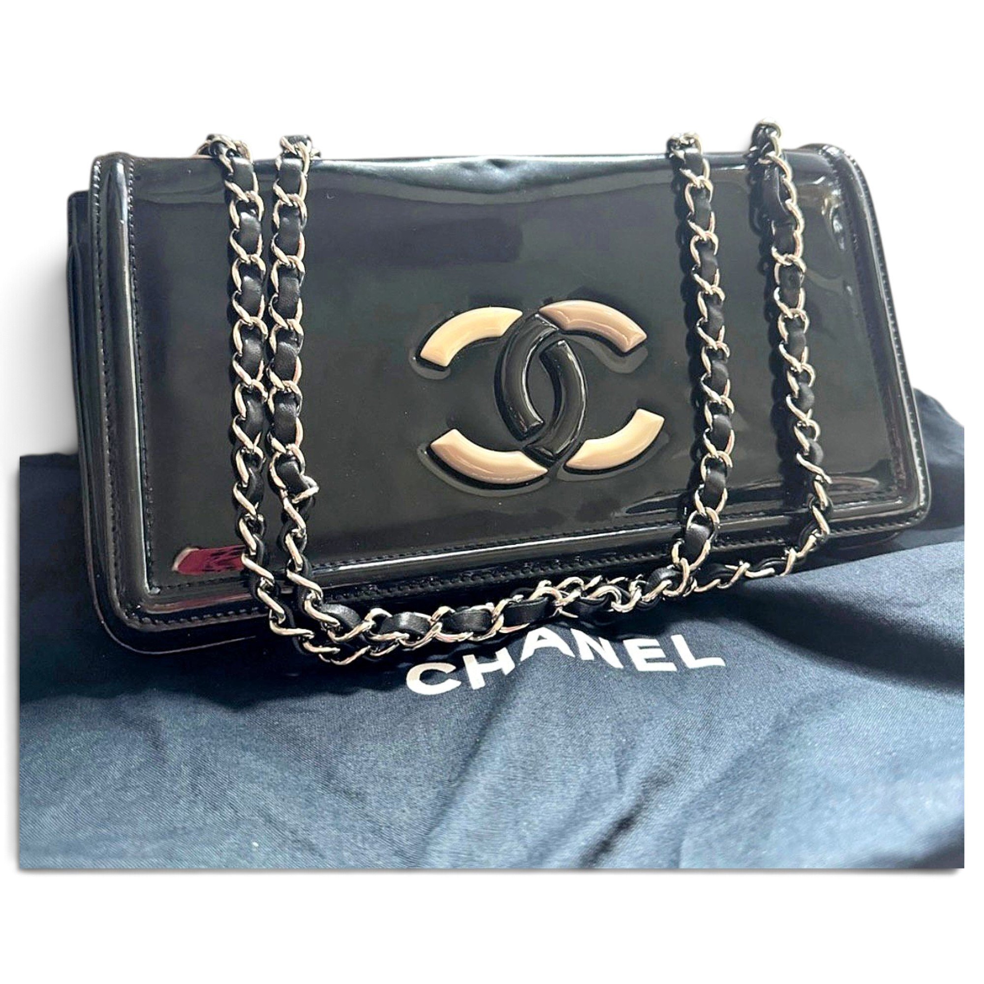 Patent leather crossbody bag