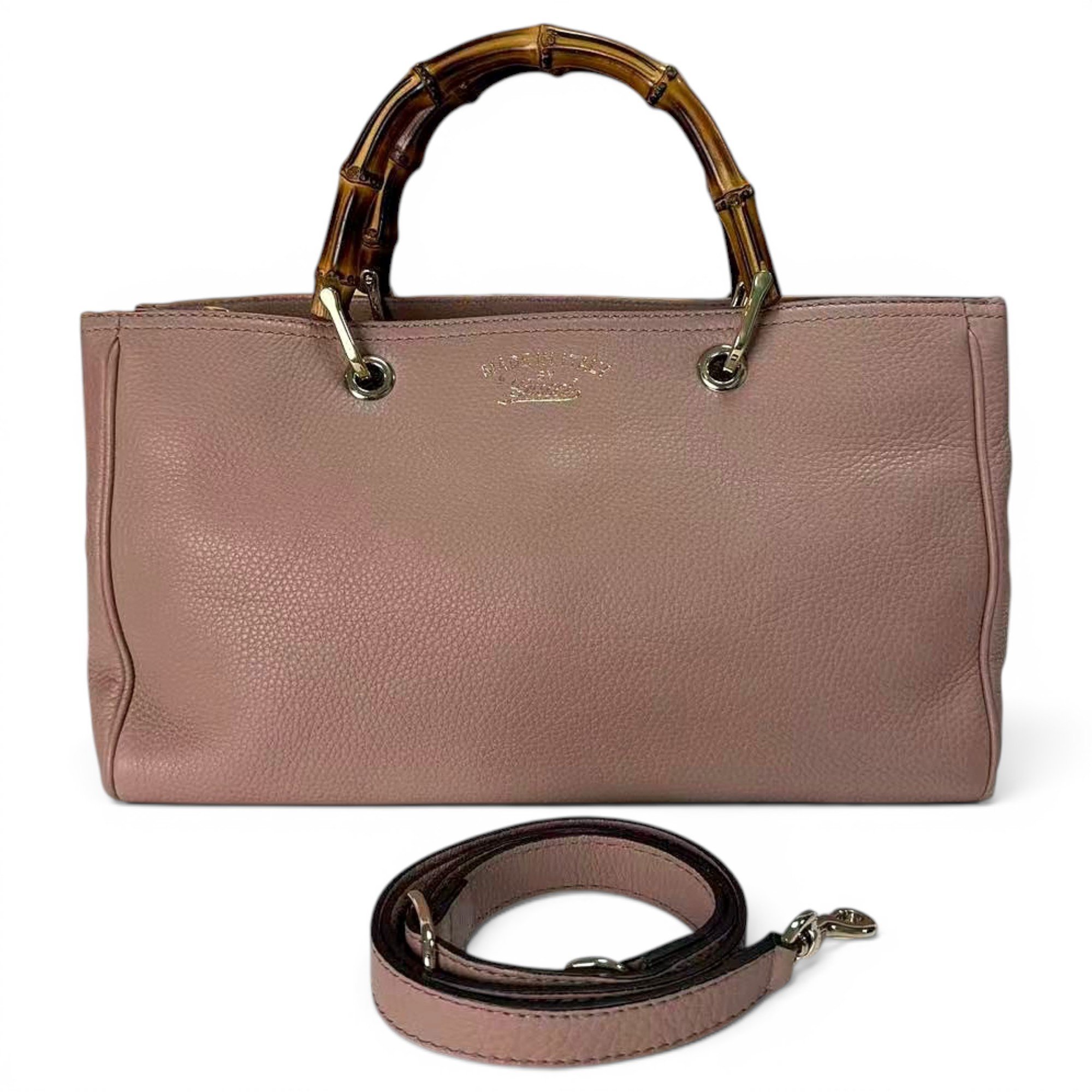 Bamboo leather handbag