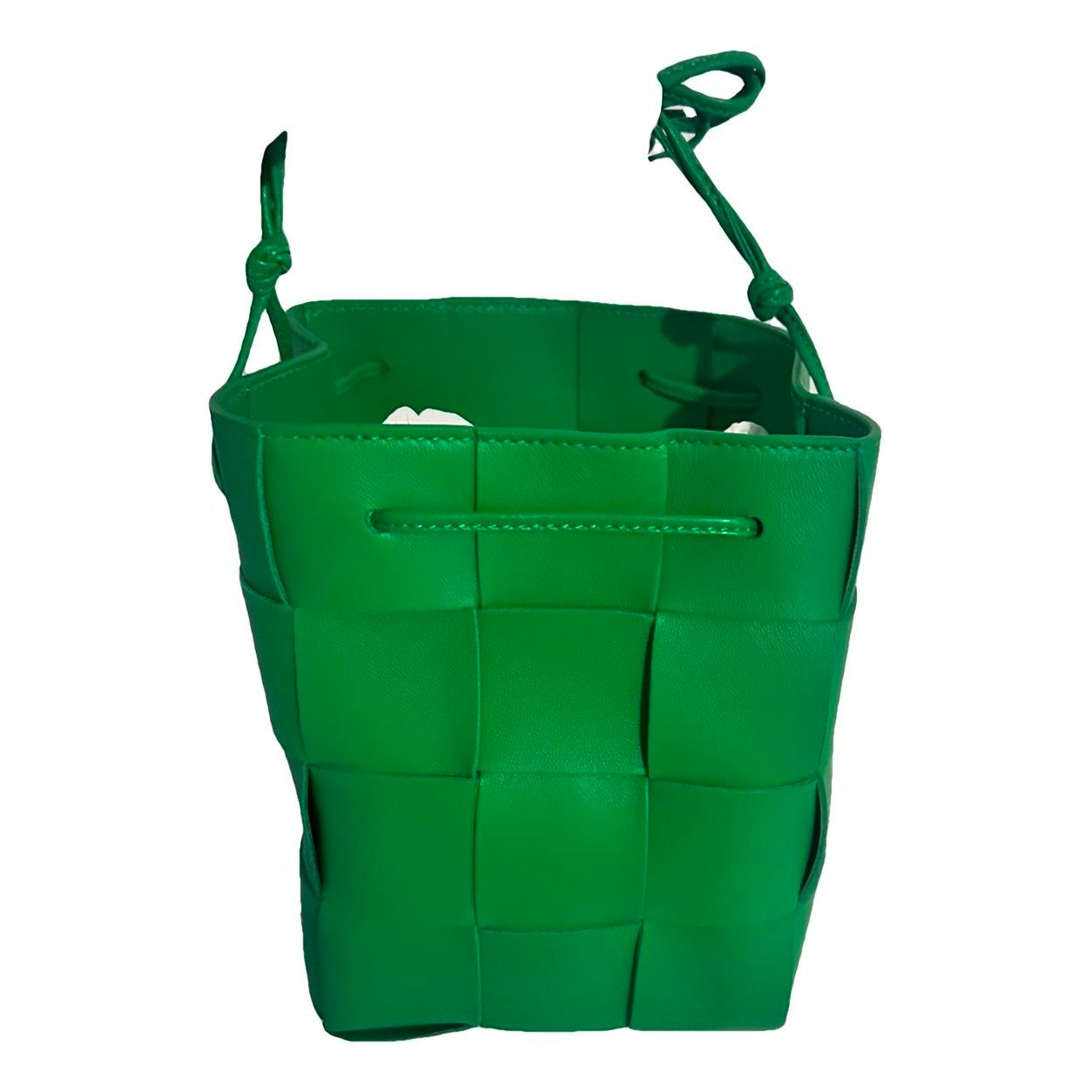 Cassette Bucket leather handbag