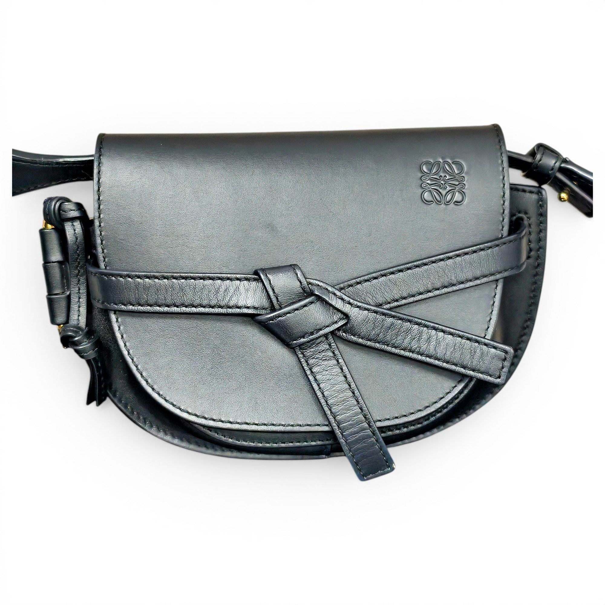Gate leather crossbody bag