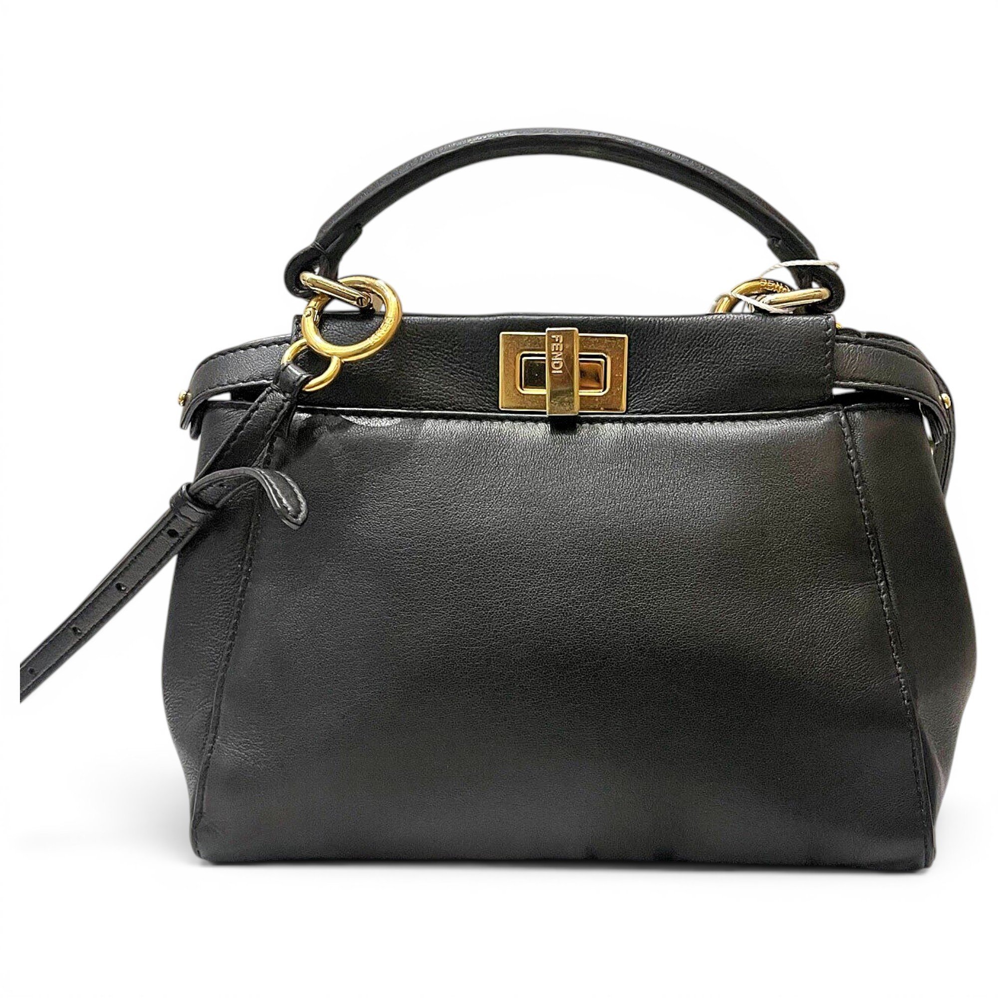 Peekaboo leather handbag