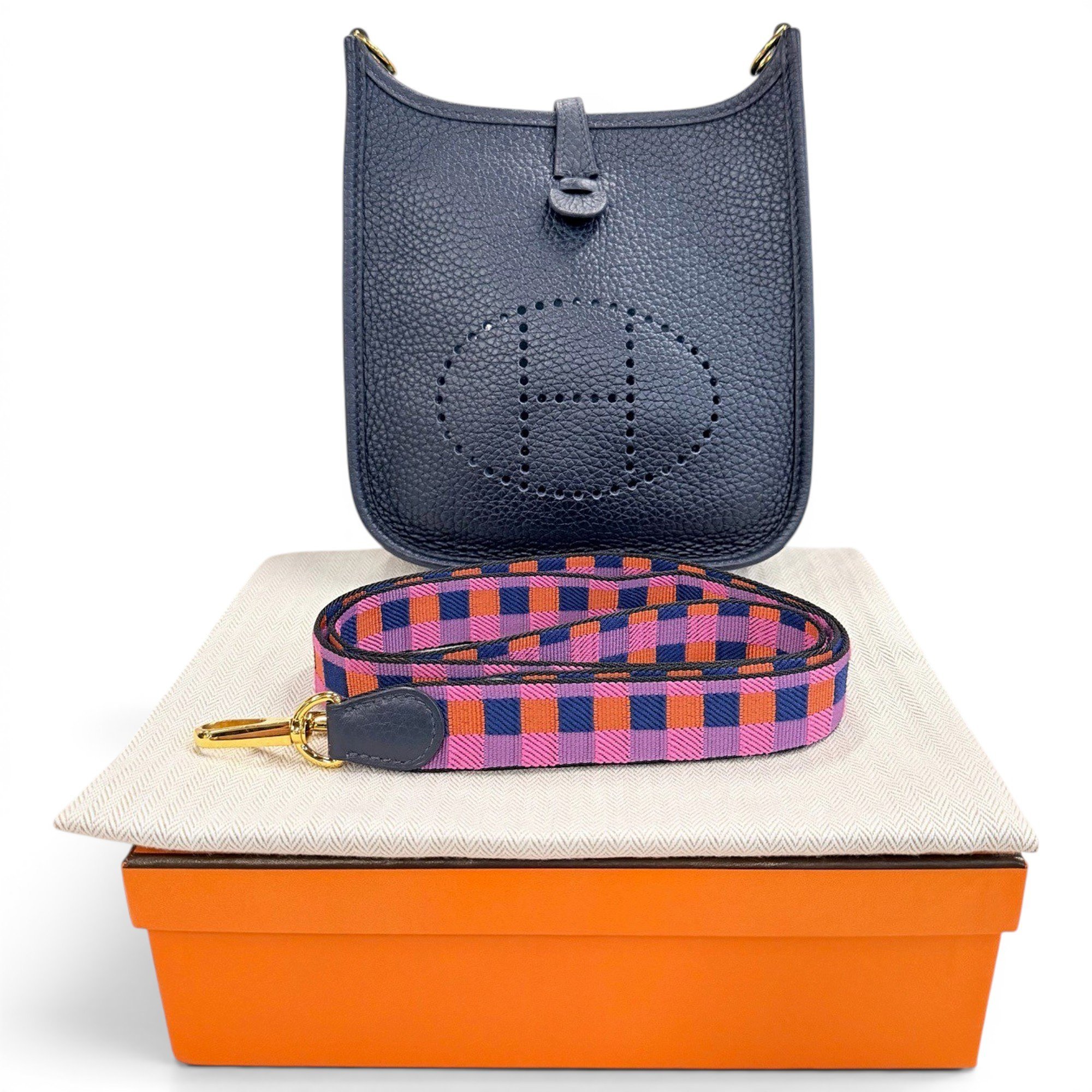 Mini Evelyne leather handbag