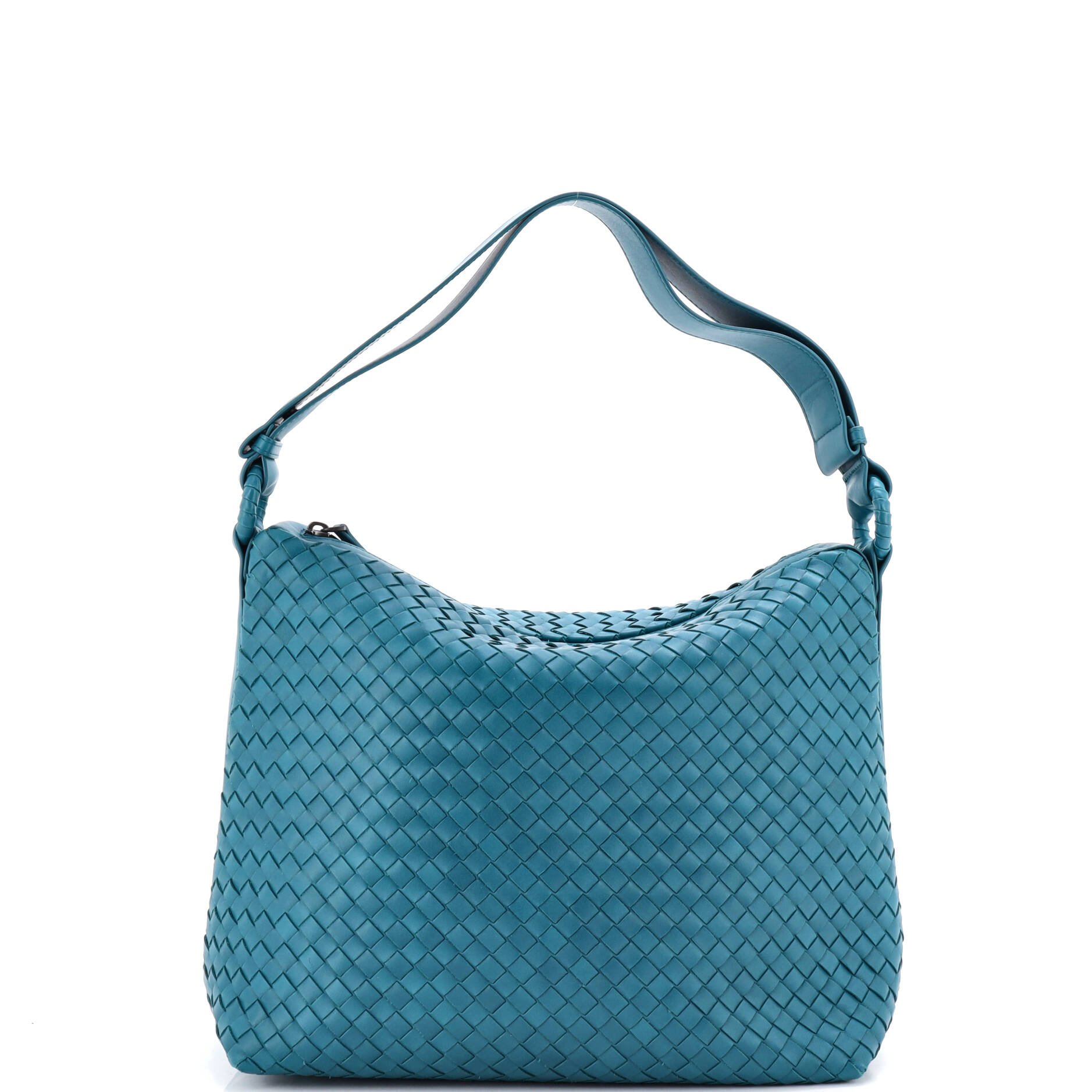 Zip Shoulder Bag Intrecciato Nappa Large