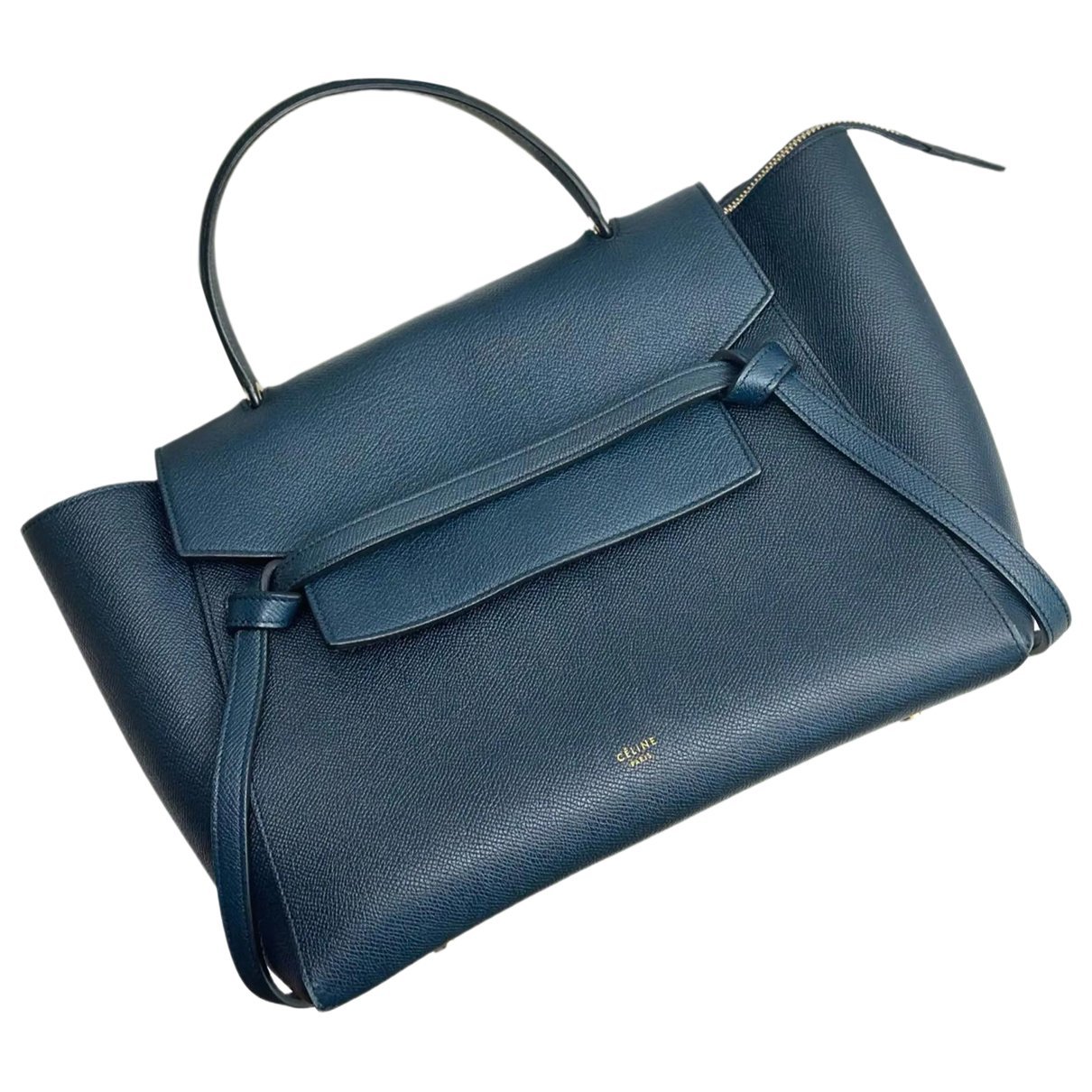 Belt leather handbag