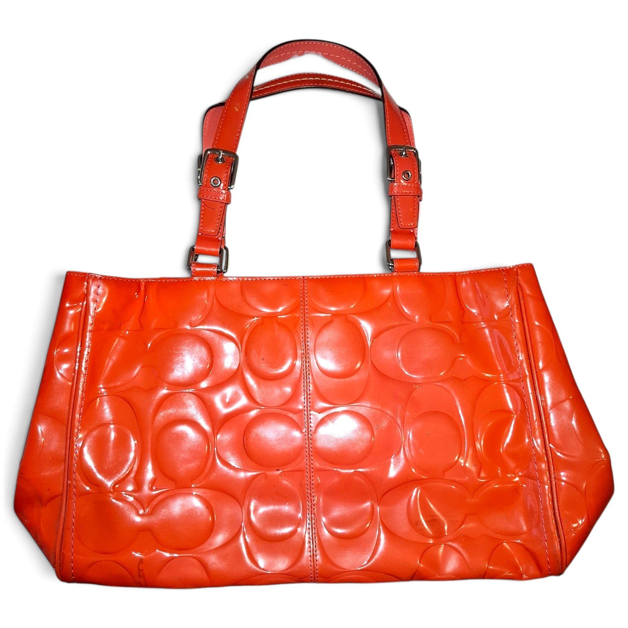 Patent leather tote
