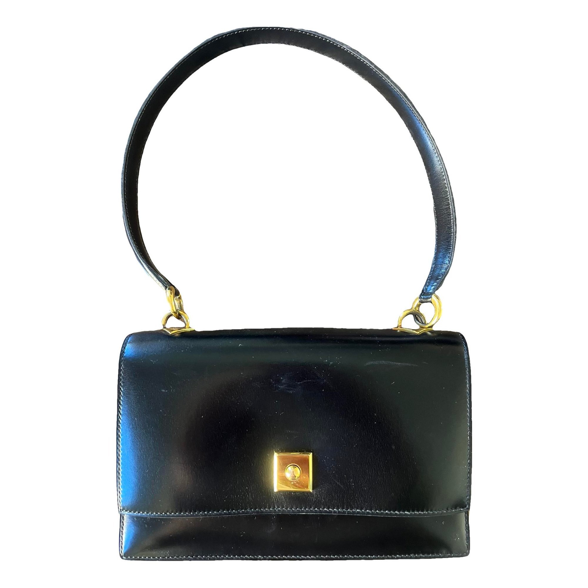 Leather clutch bag