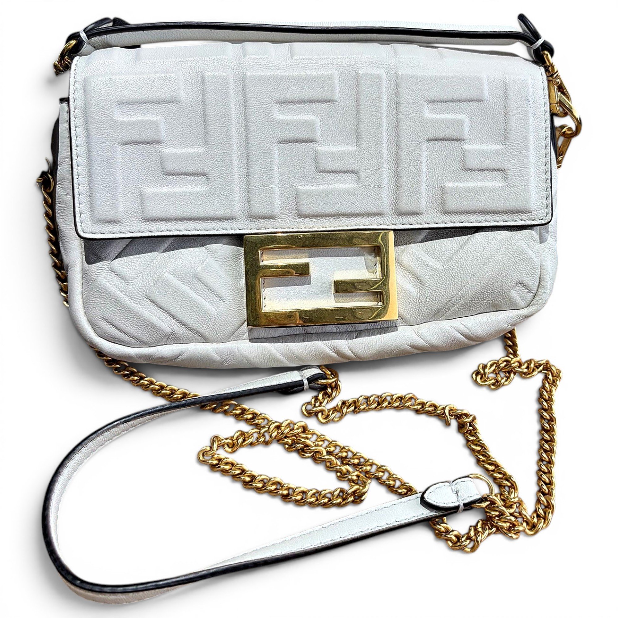 Baguette leather handbag