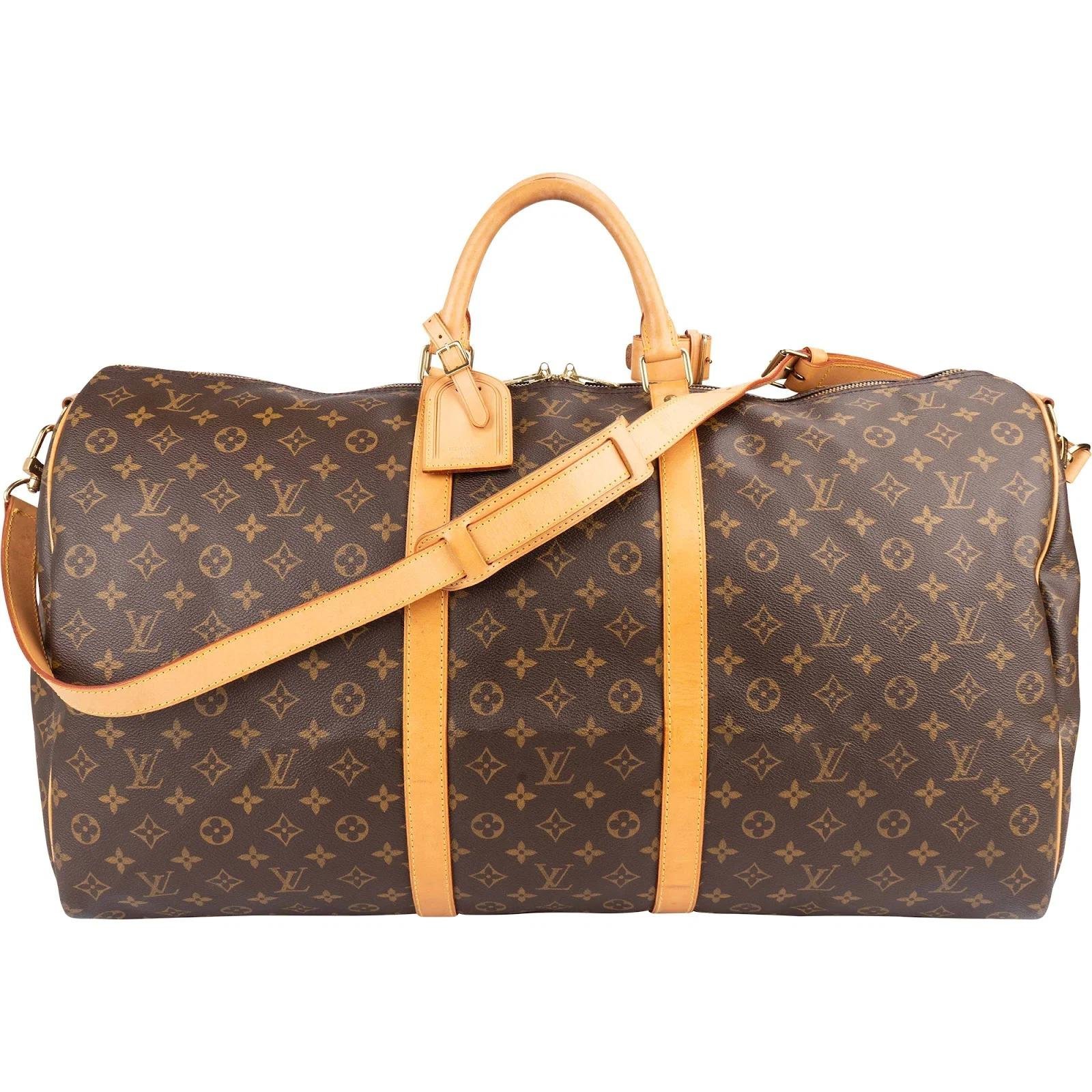 Keepall leather travel bag