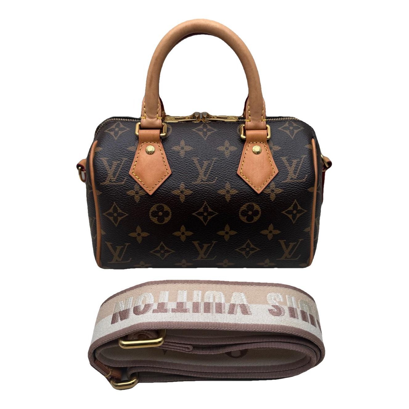 Nano Speedy / Mini HL leather handbag