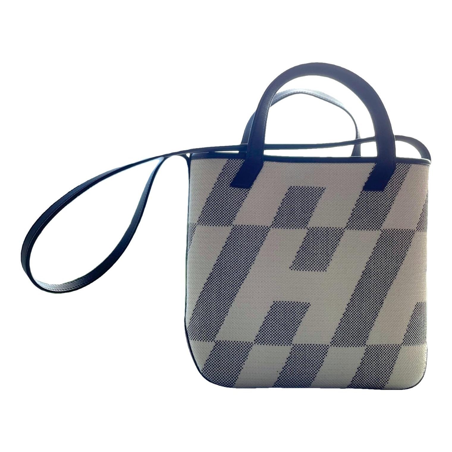 H leather handbag