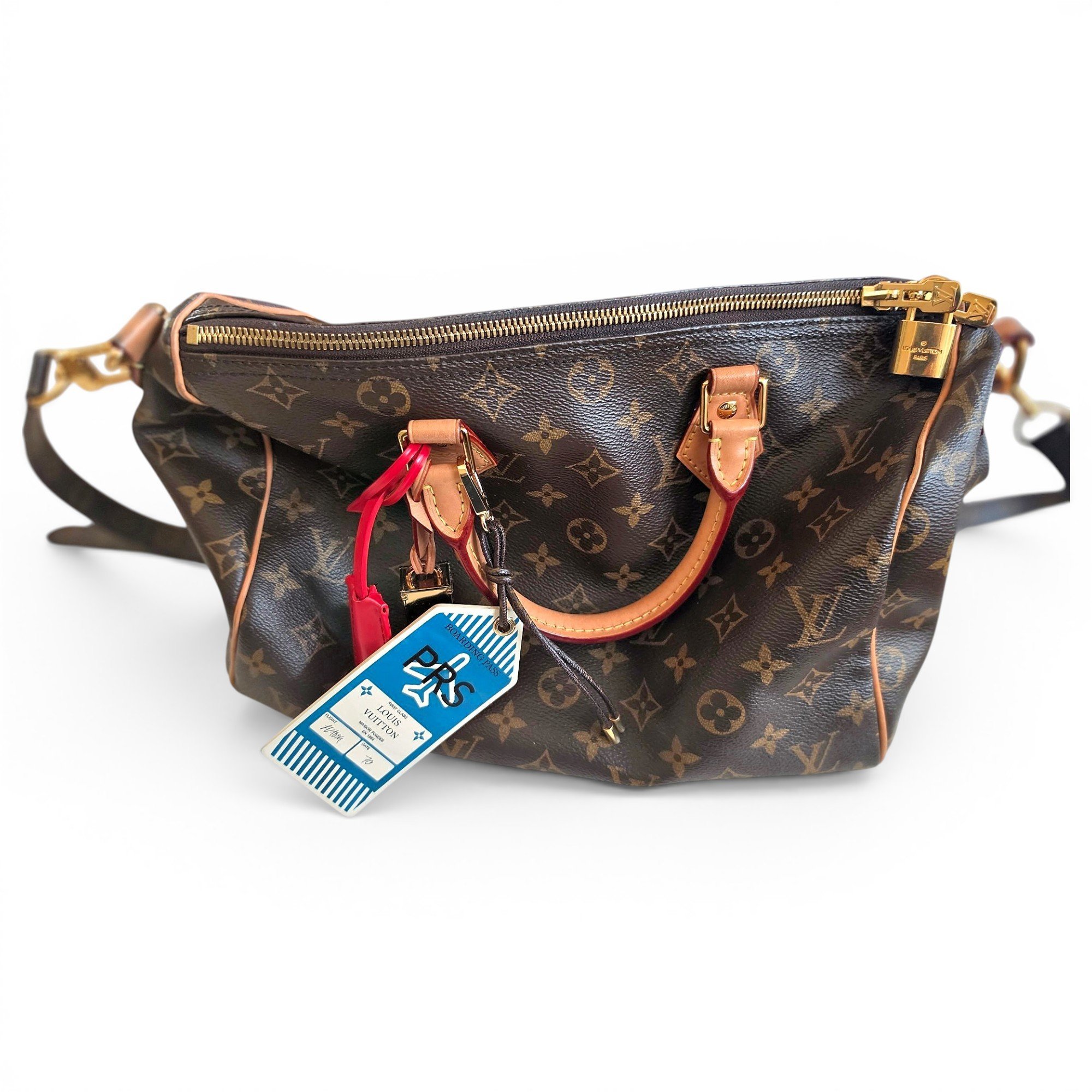 Speedy leather handbag