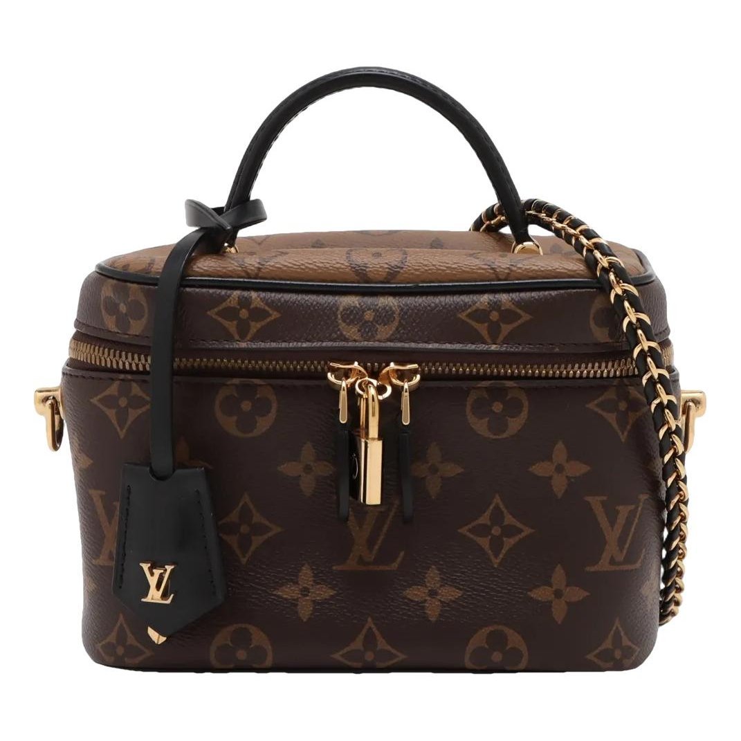 Vanity leather handbag