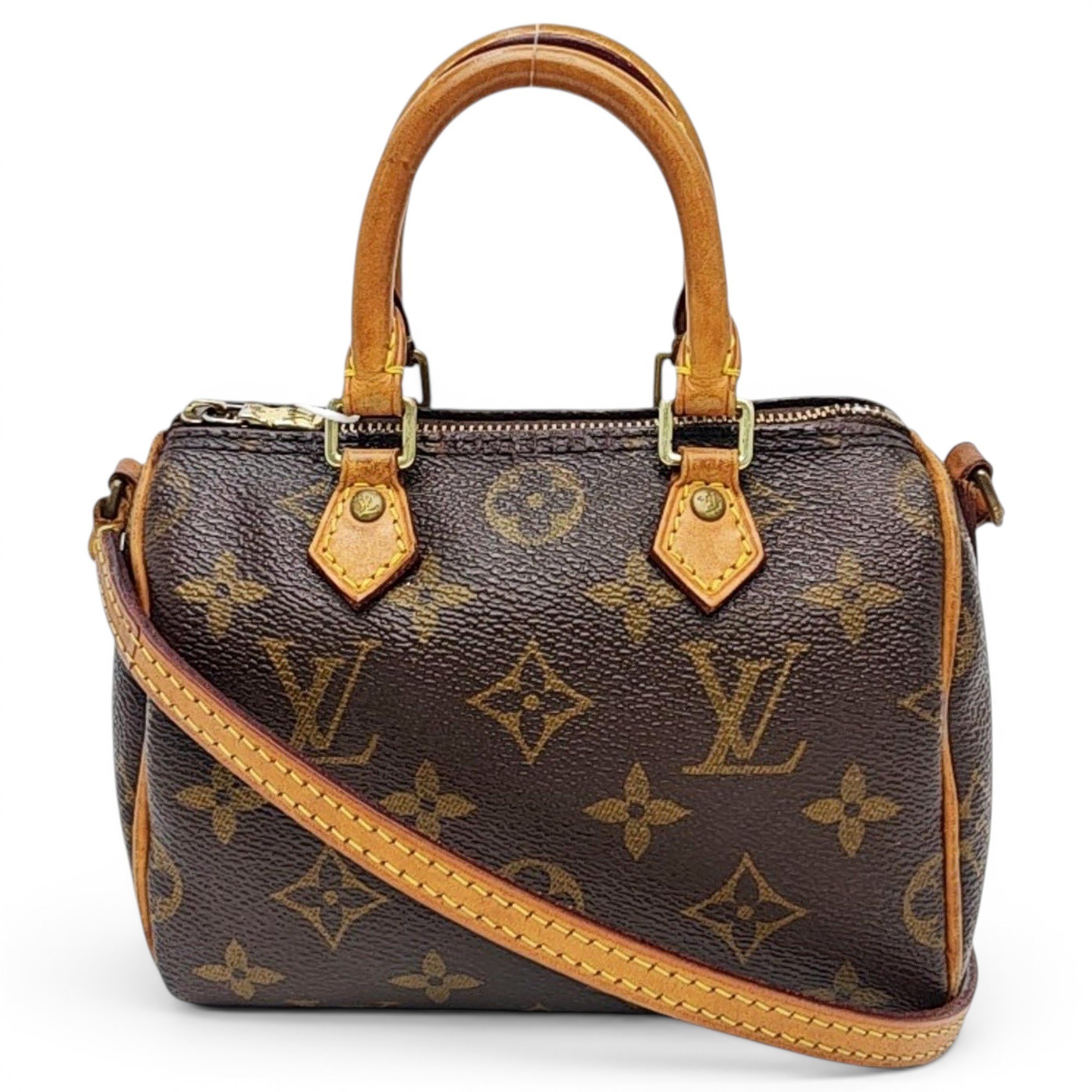 Nano Speedy / Mini HL leather handbag