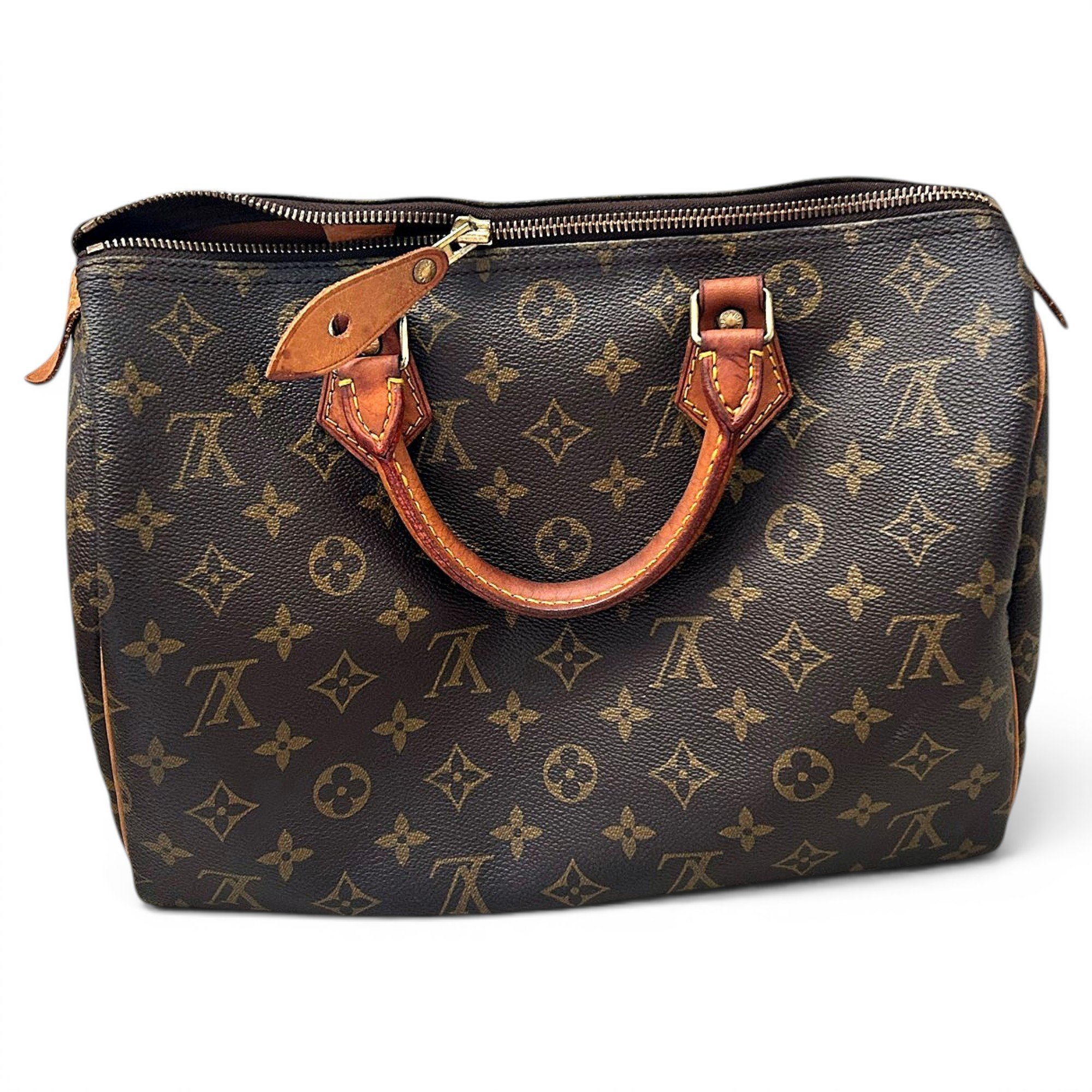 Speedy leather handbag