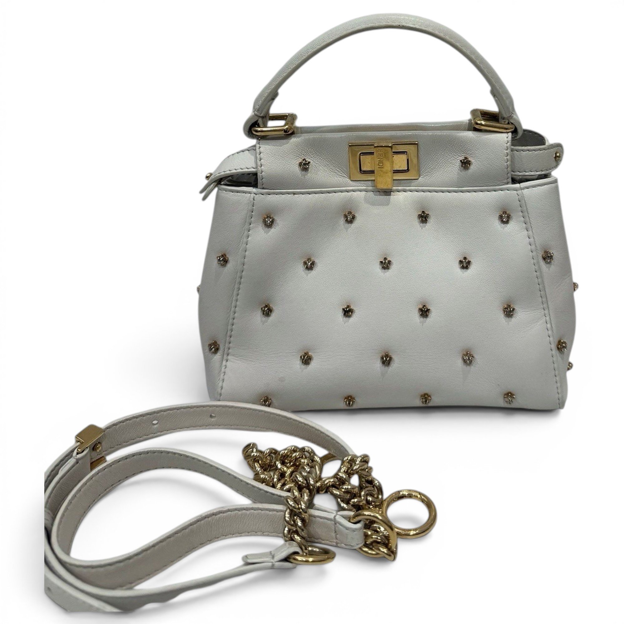 Peekaboo leather handbag