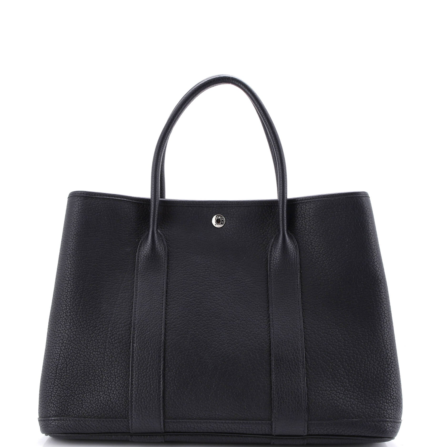 Hermes Garden Party Tote Leather with Printed Interior 36