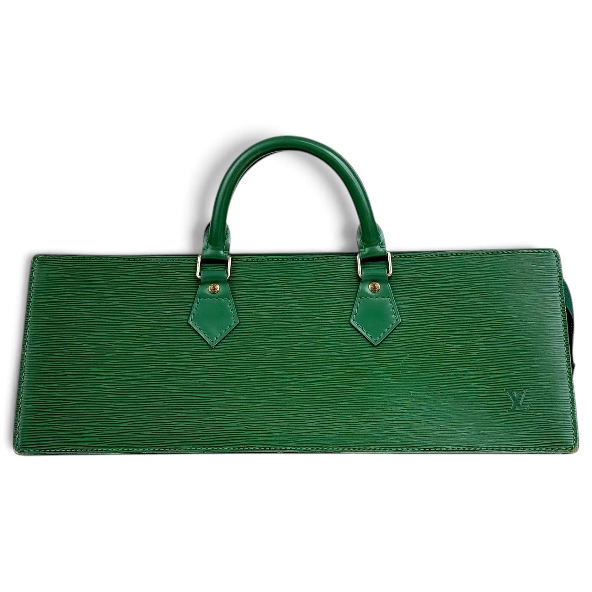 Triangle leather handbag