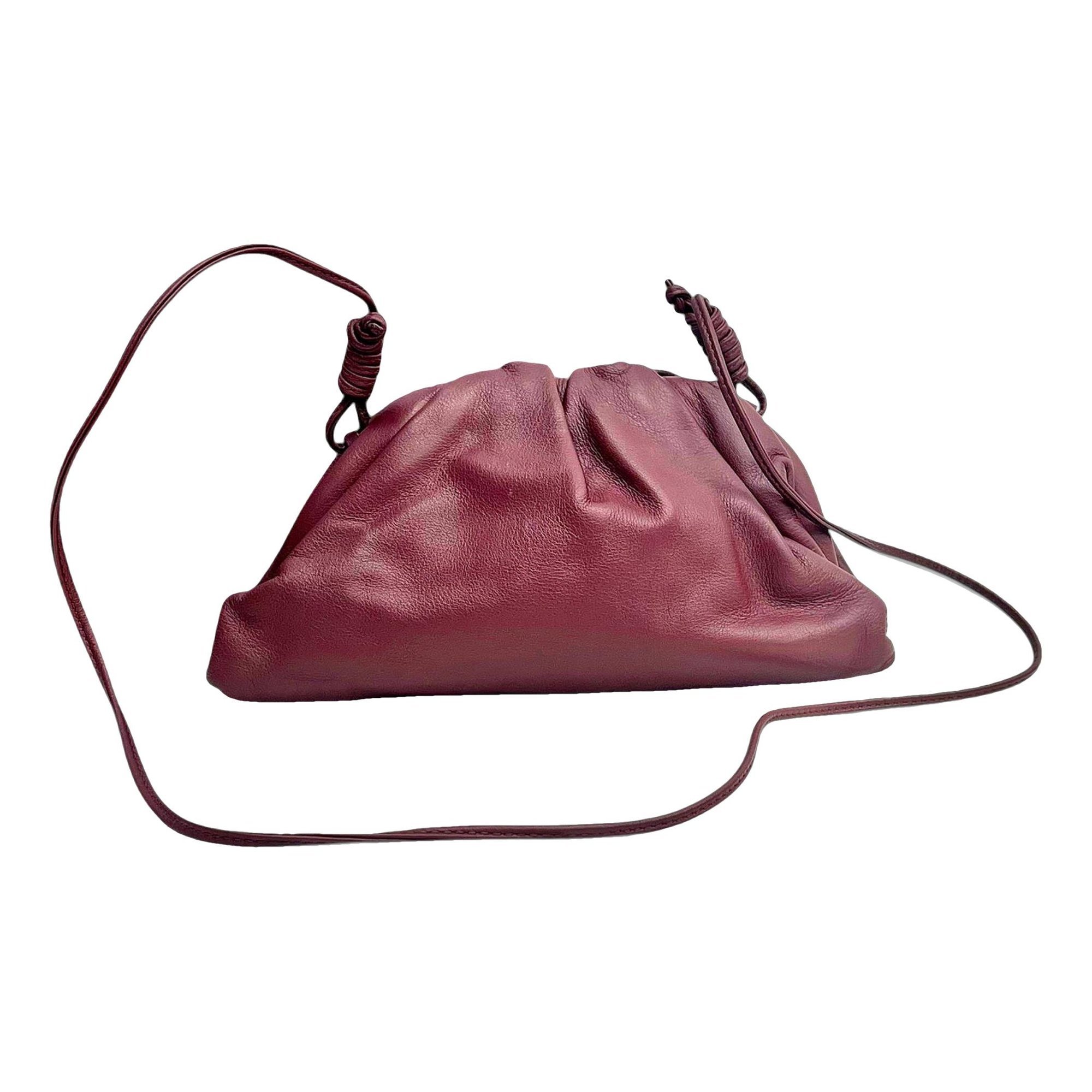 Pouch leather handbag