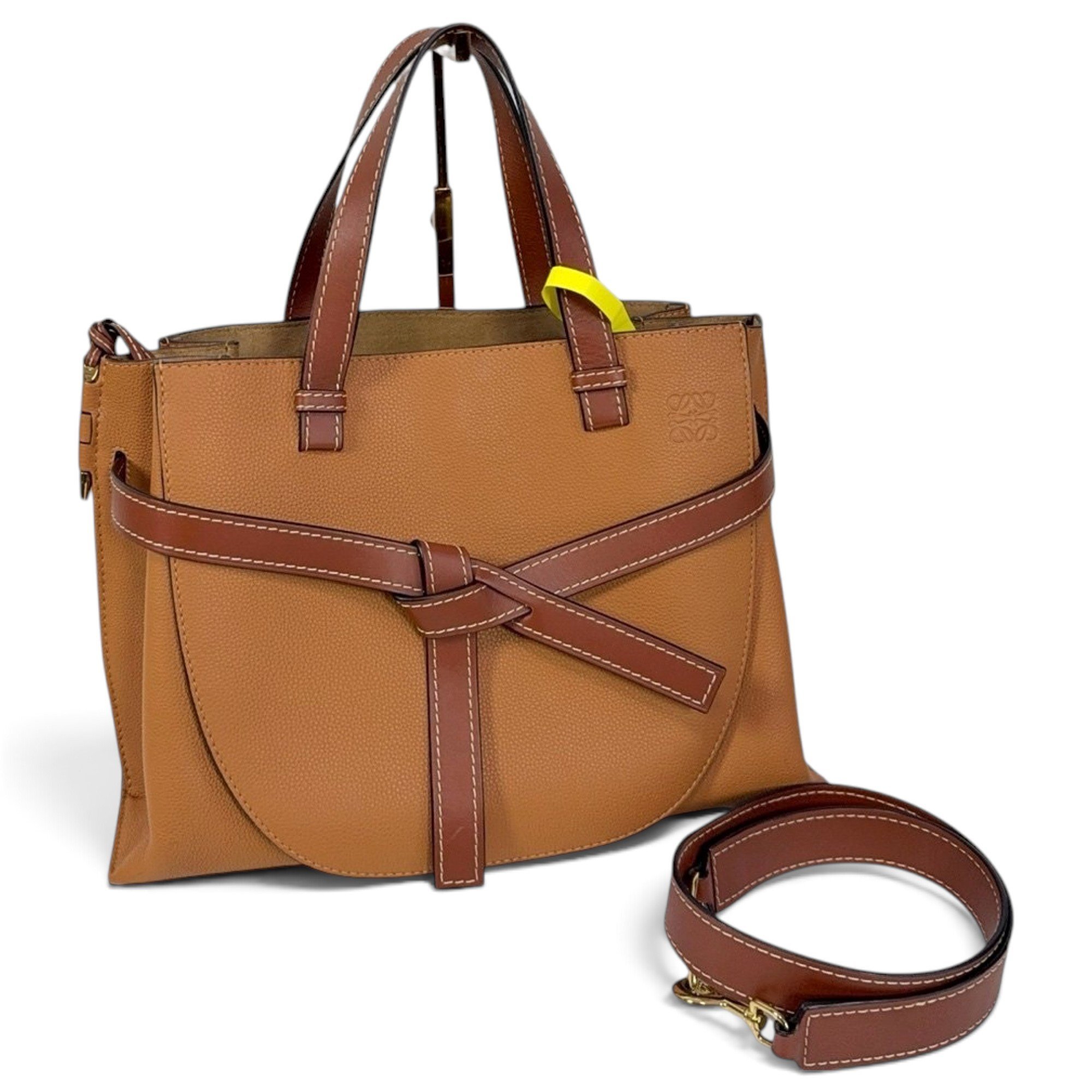 Gate Top Handle leather handbag