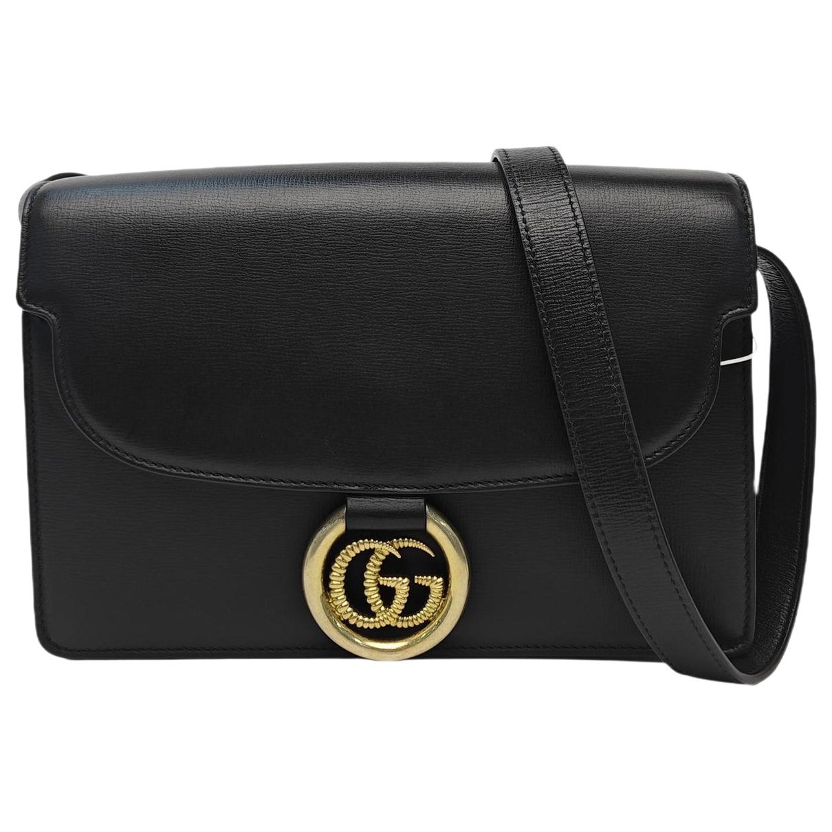 GG Ring leather handbag