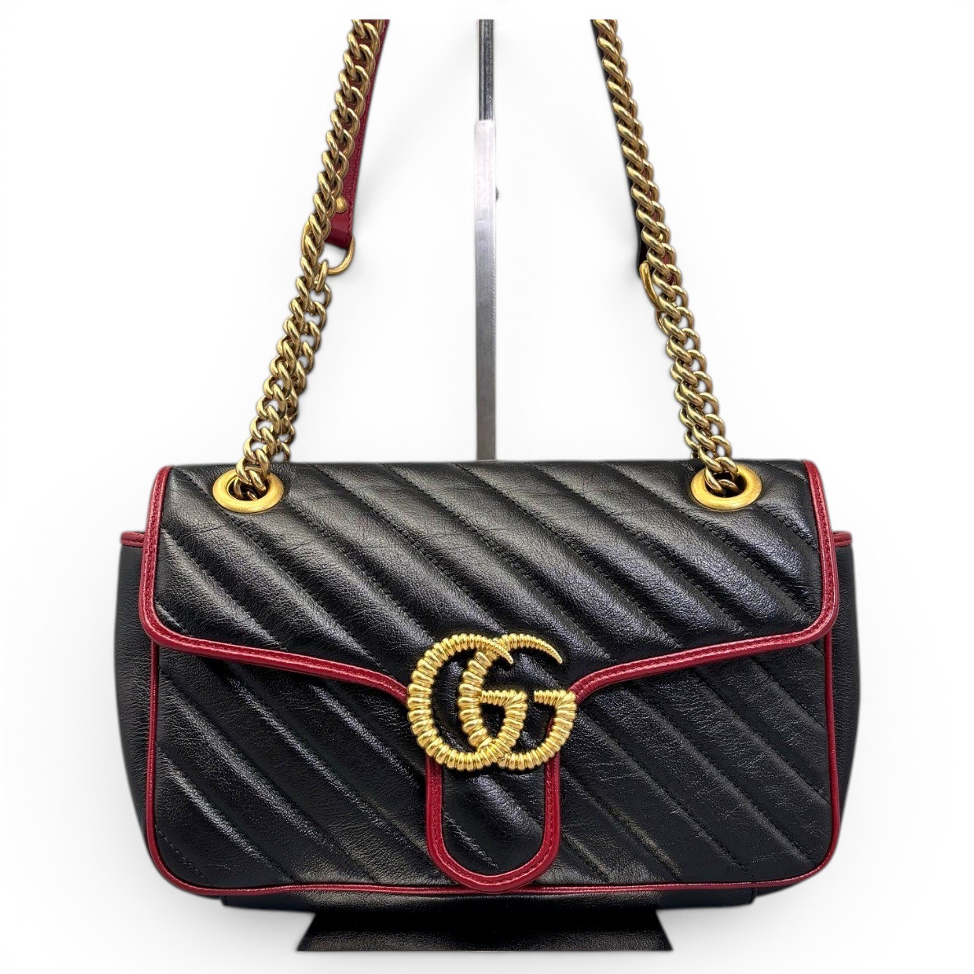 GG Marmont Flap leather handbag