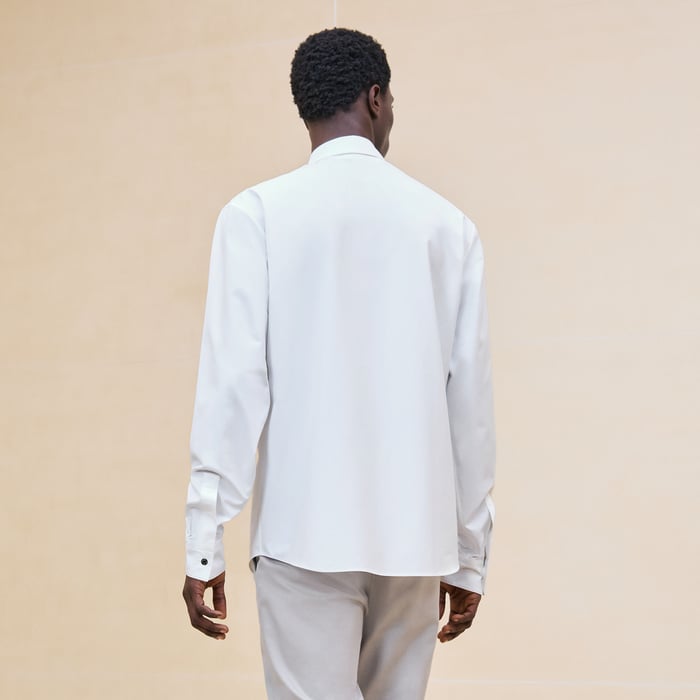 Blanc "Harnais En Gouache 3d" Sporty Fit Shirt