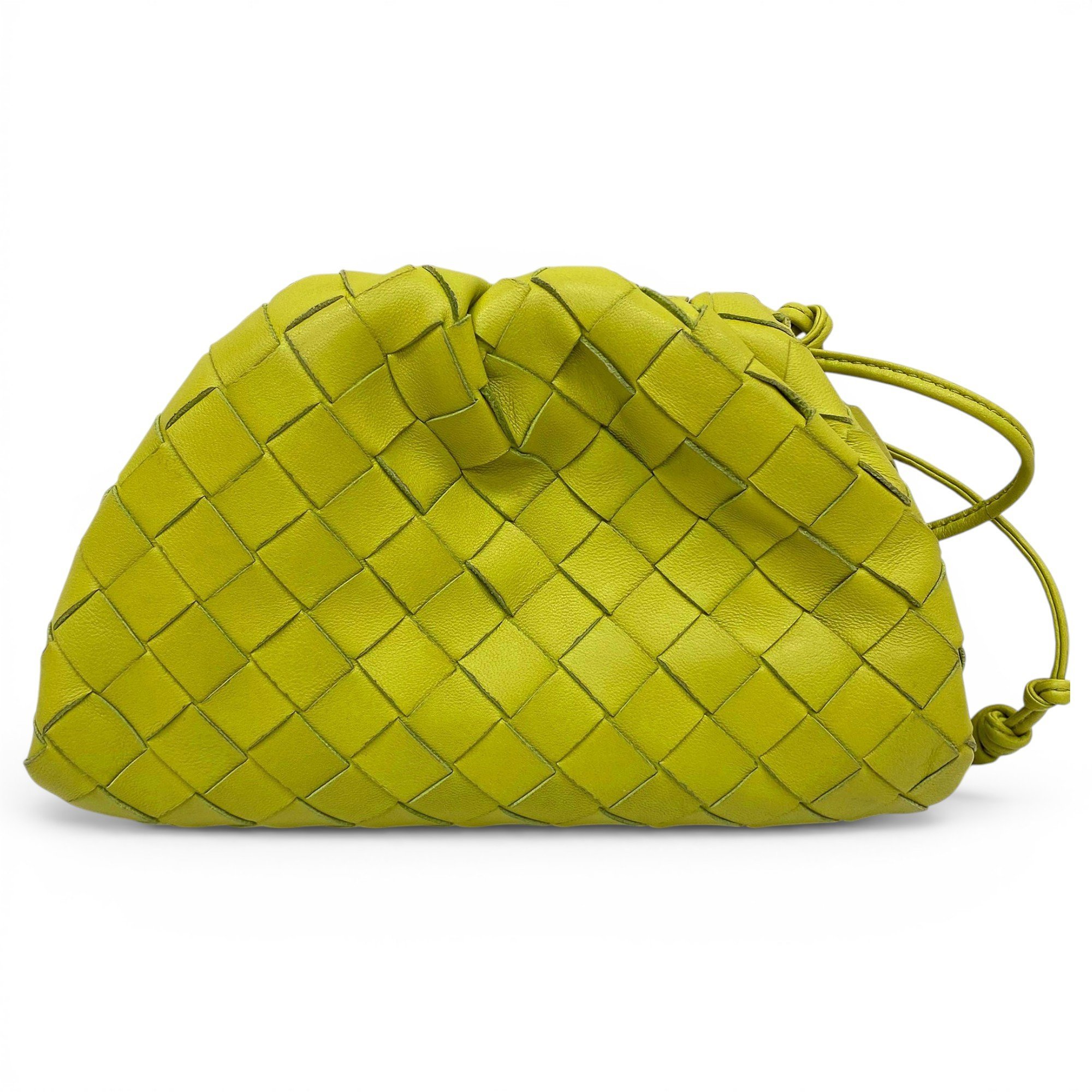 Pouch leather handbag
