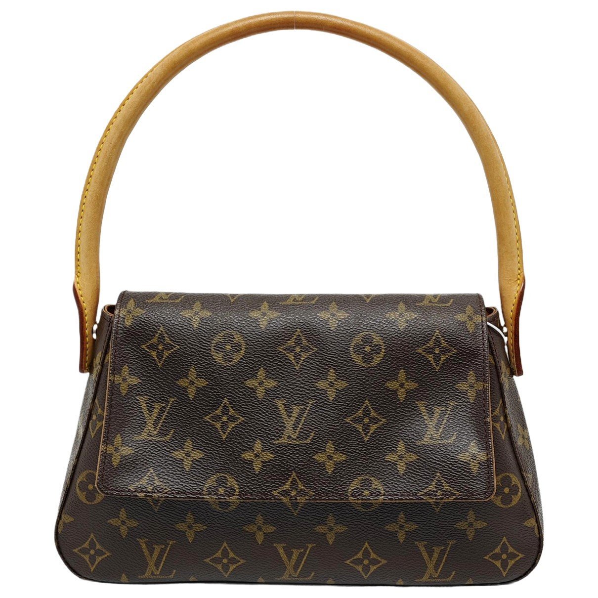 Looping leather handbag