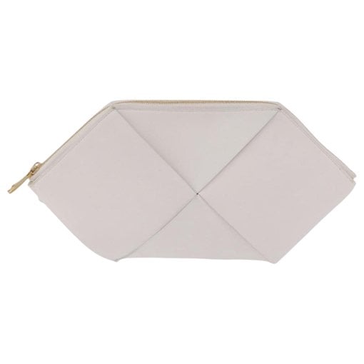 Pouch leather clutch bag