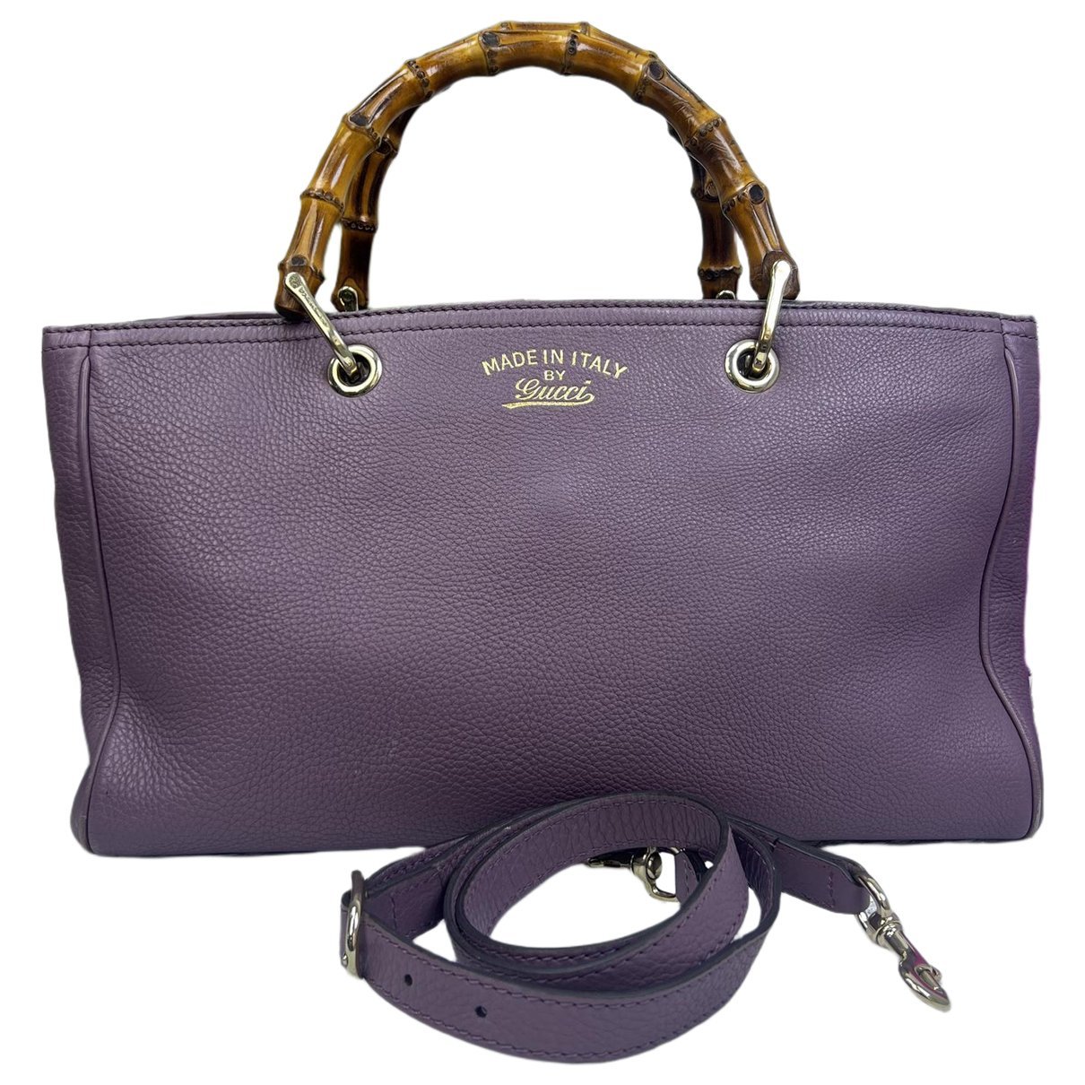 Bamboo Shopper leather tote