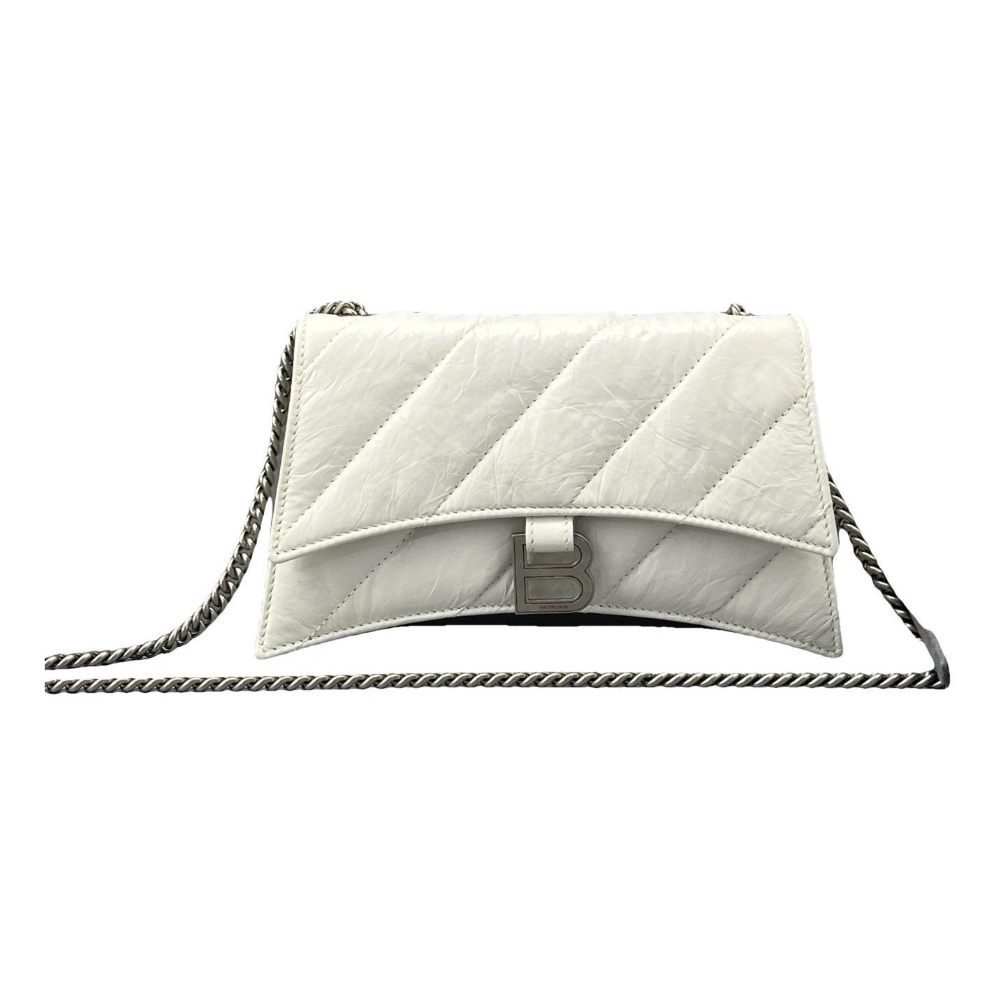 Crush leather handbag