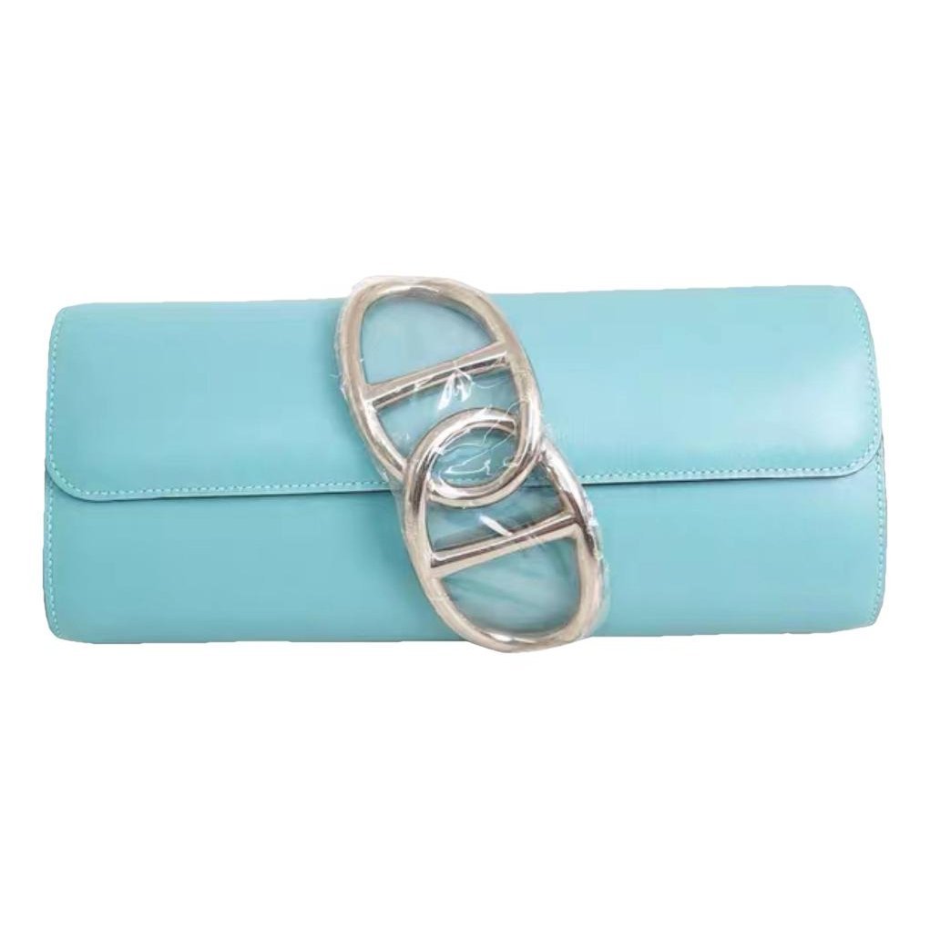 Hermes Egée leather clutch bag