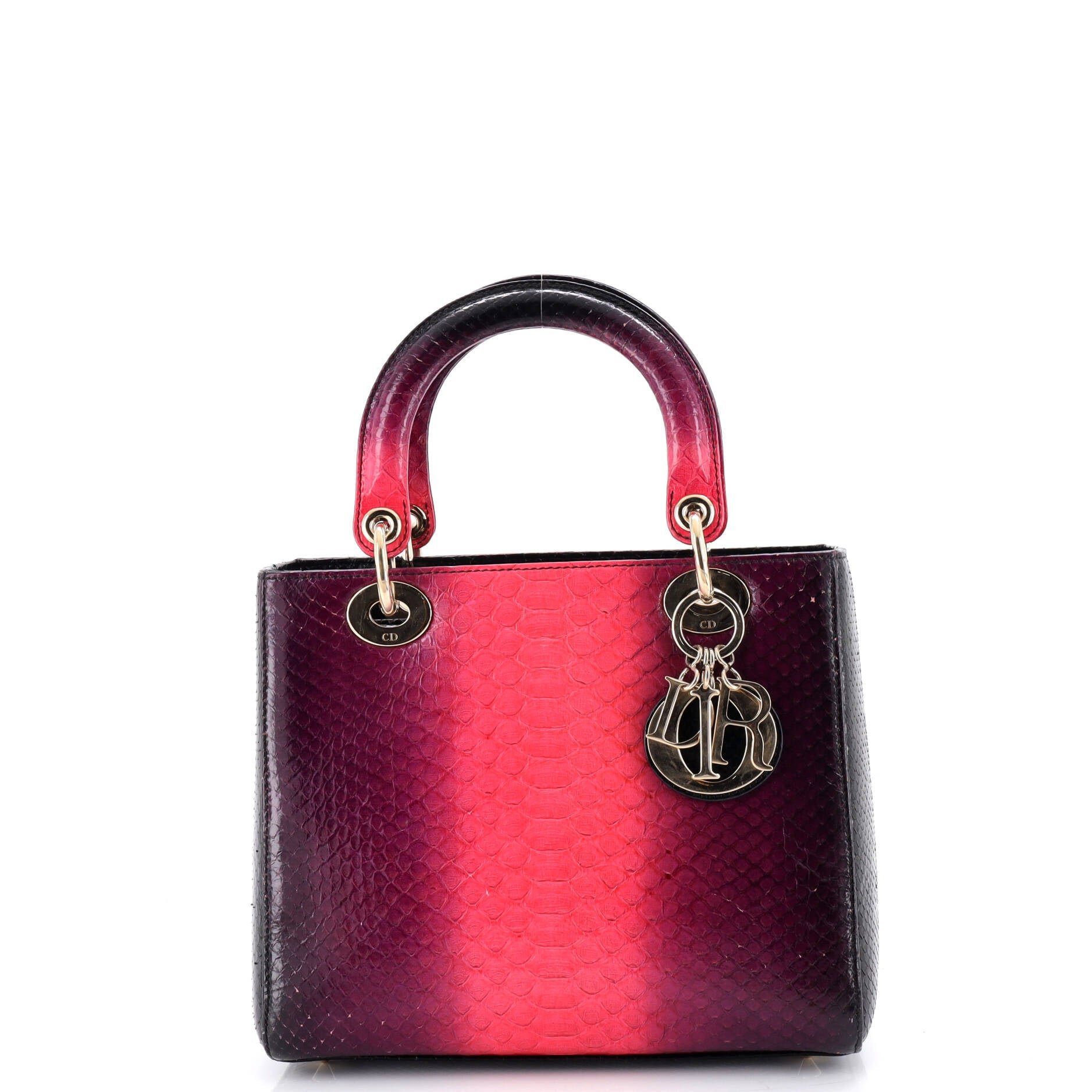 Dior Lady Dior Bag Python Medium