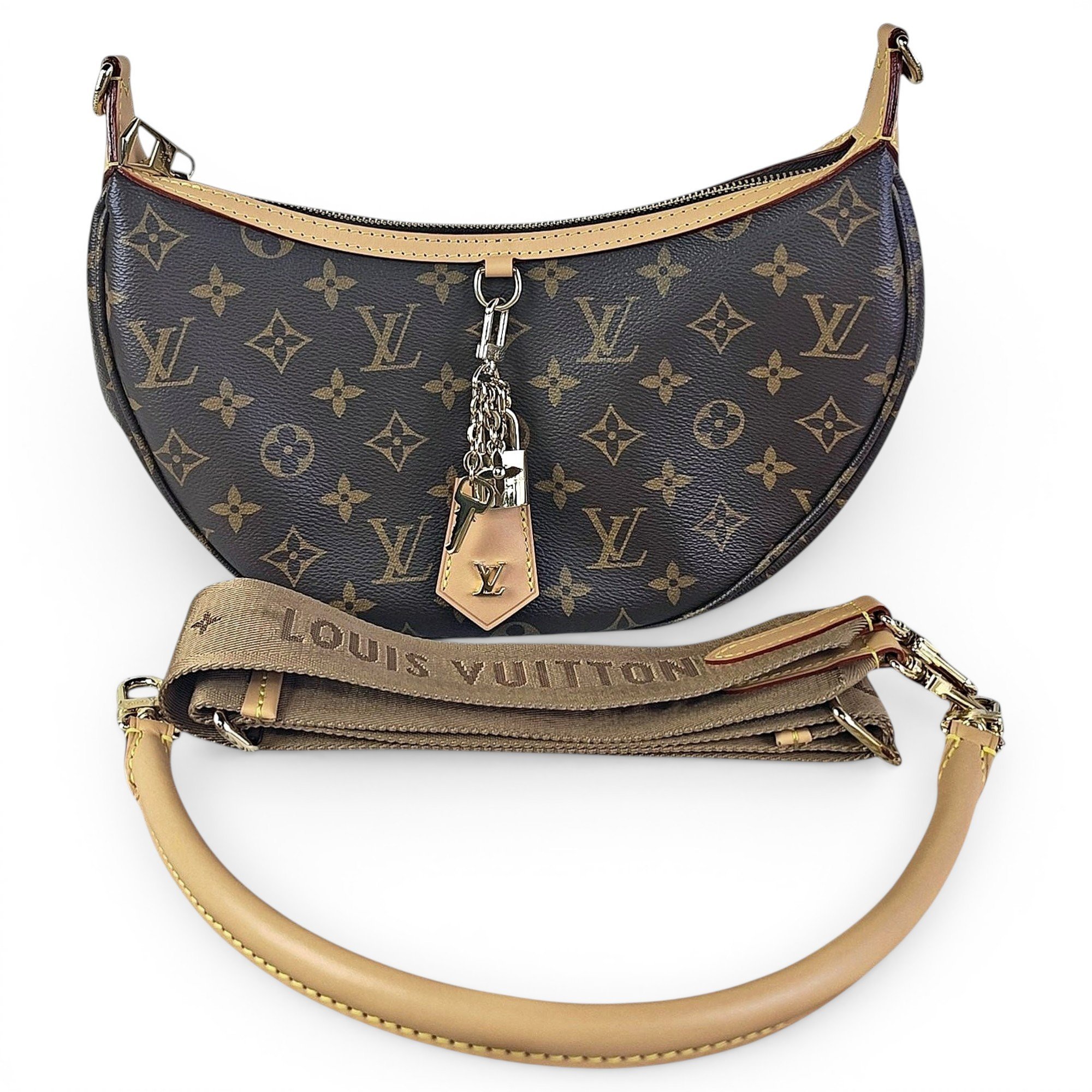 Loop leather handbag