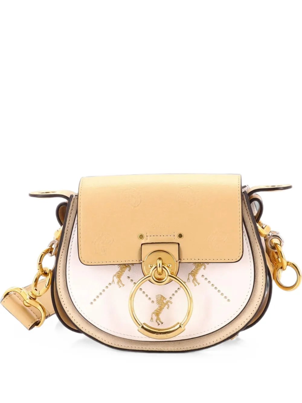 Chloe Tess Bag Embroidered Leather Small crossbody bag