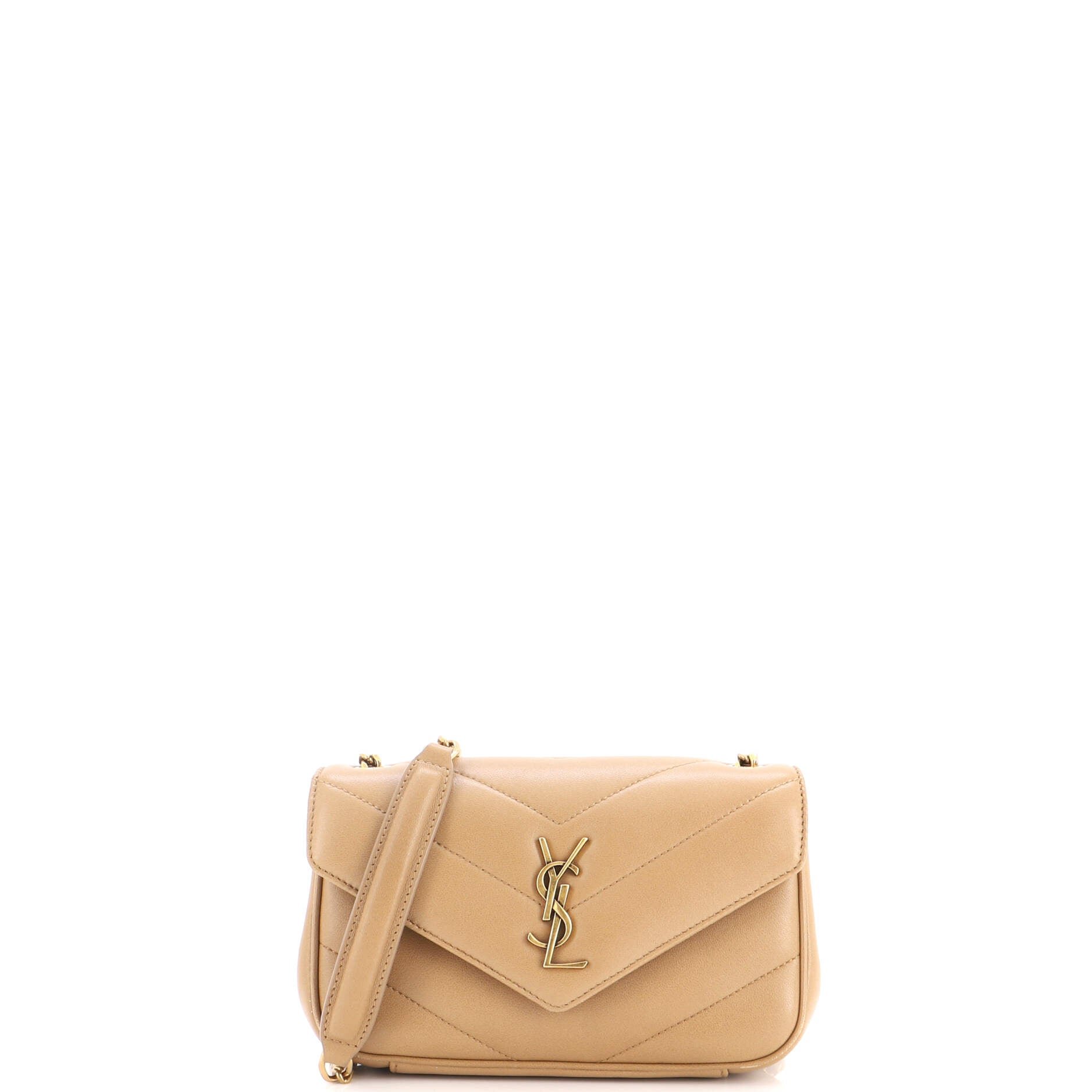 Loulou NM Shoulder Bag Matelasse Chevron Leather Mini