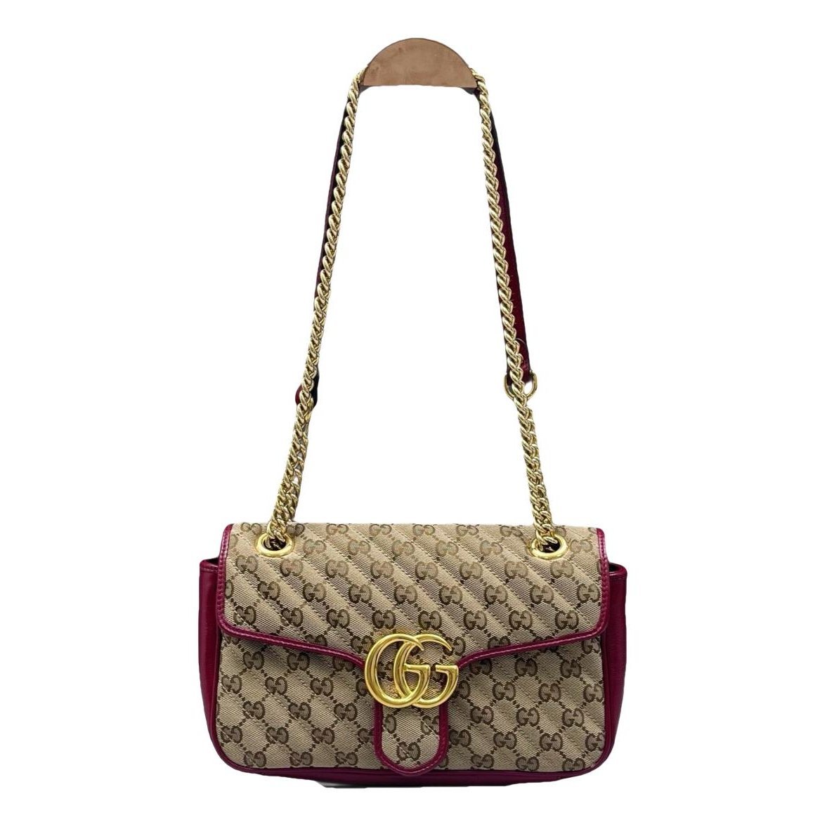 Pearly GG Marmont Flap cloth handbag