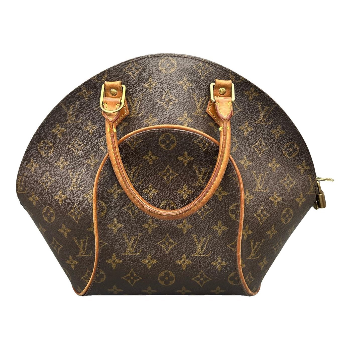 Ellipse leather handbag