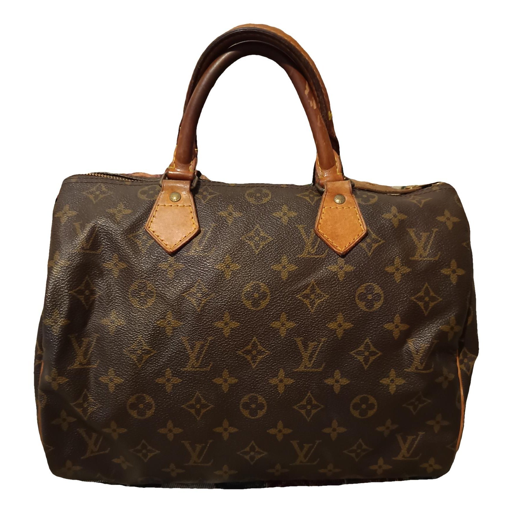 Speedy leather handbag