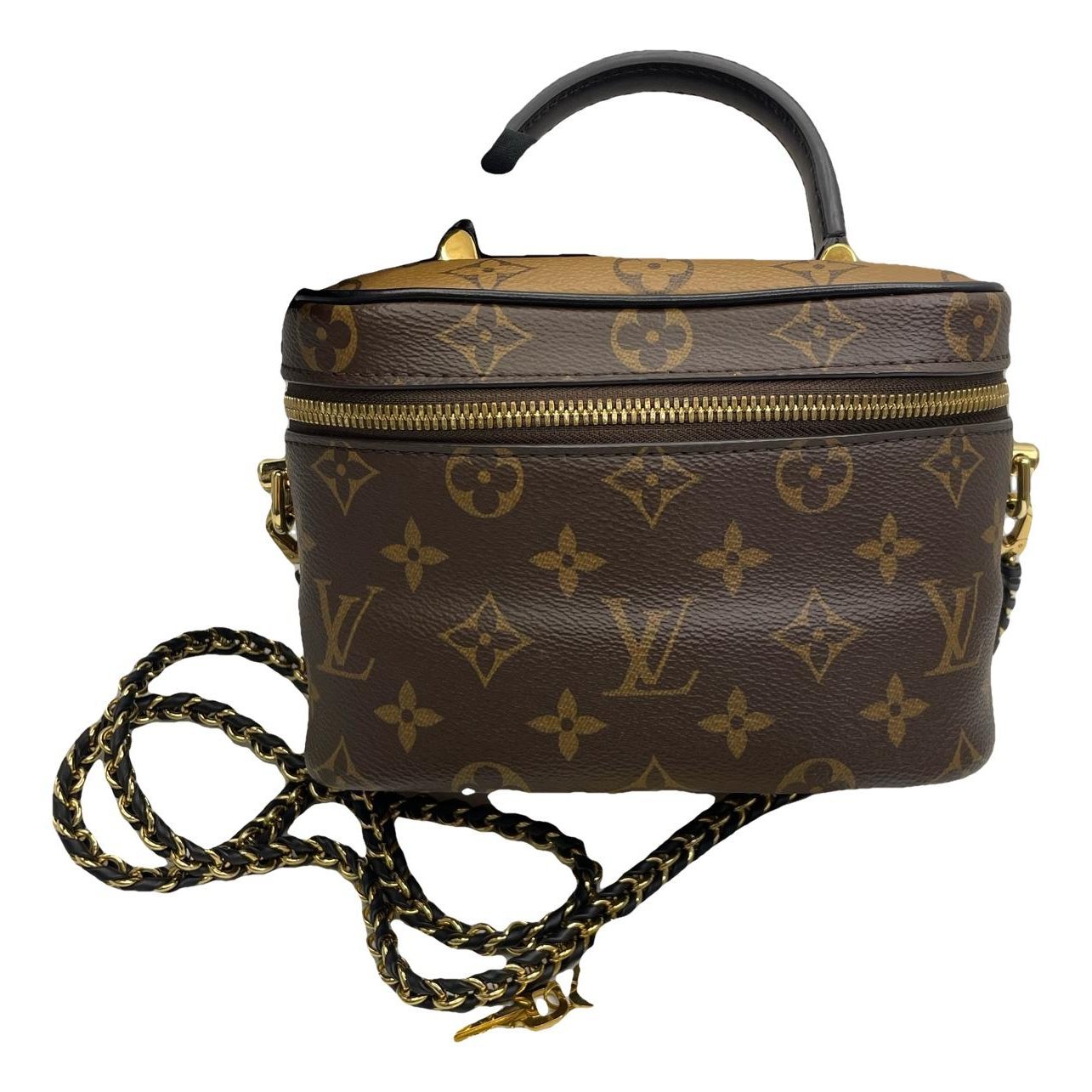 Vanity leather handbag