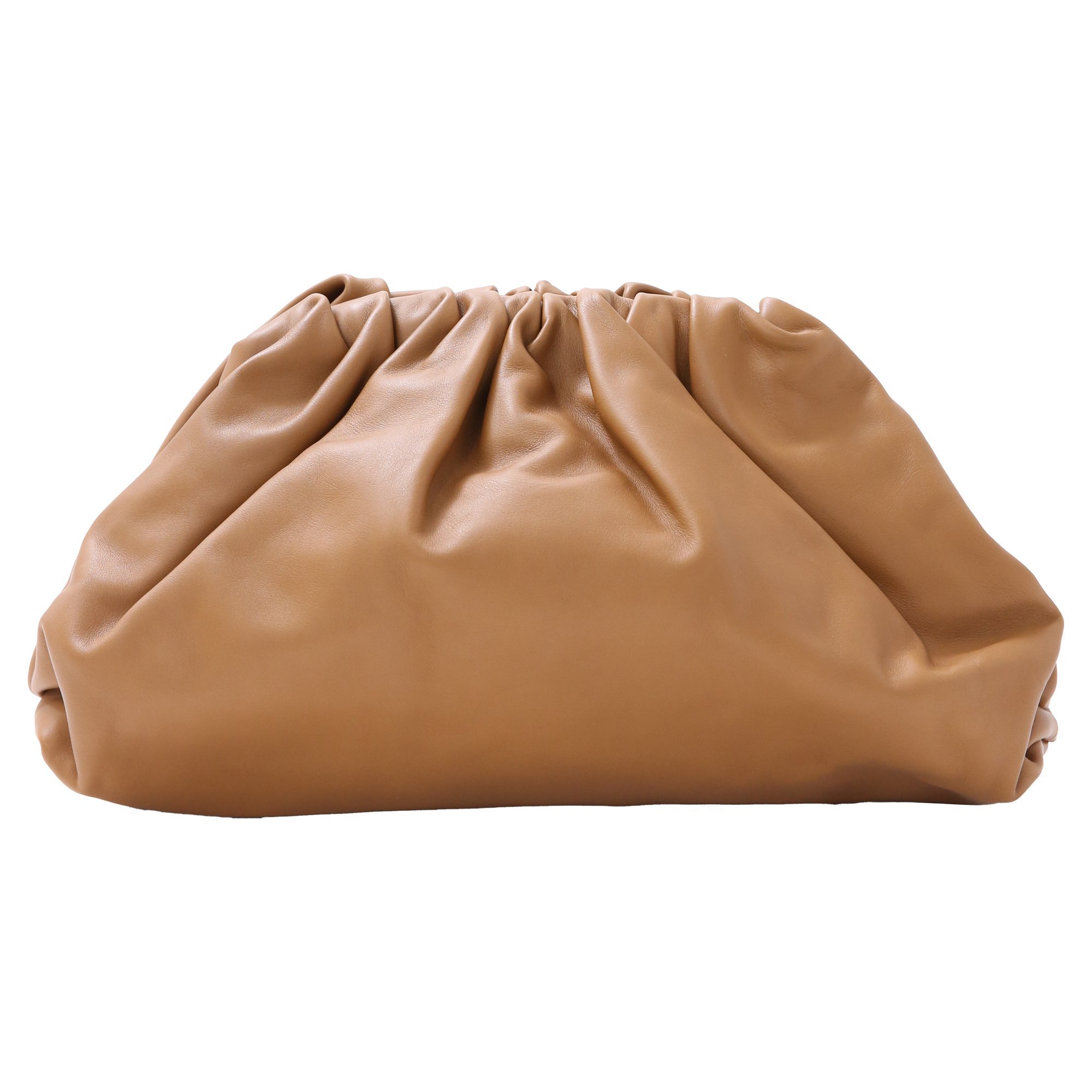 Leather clutch bag