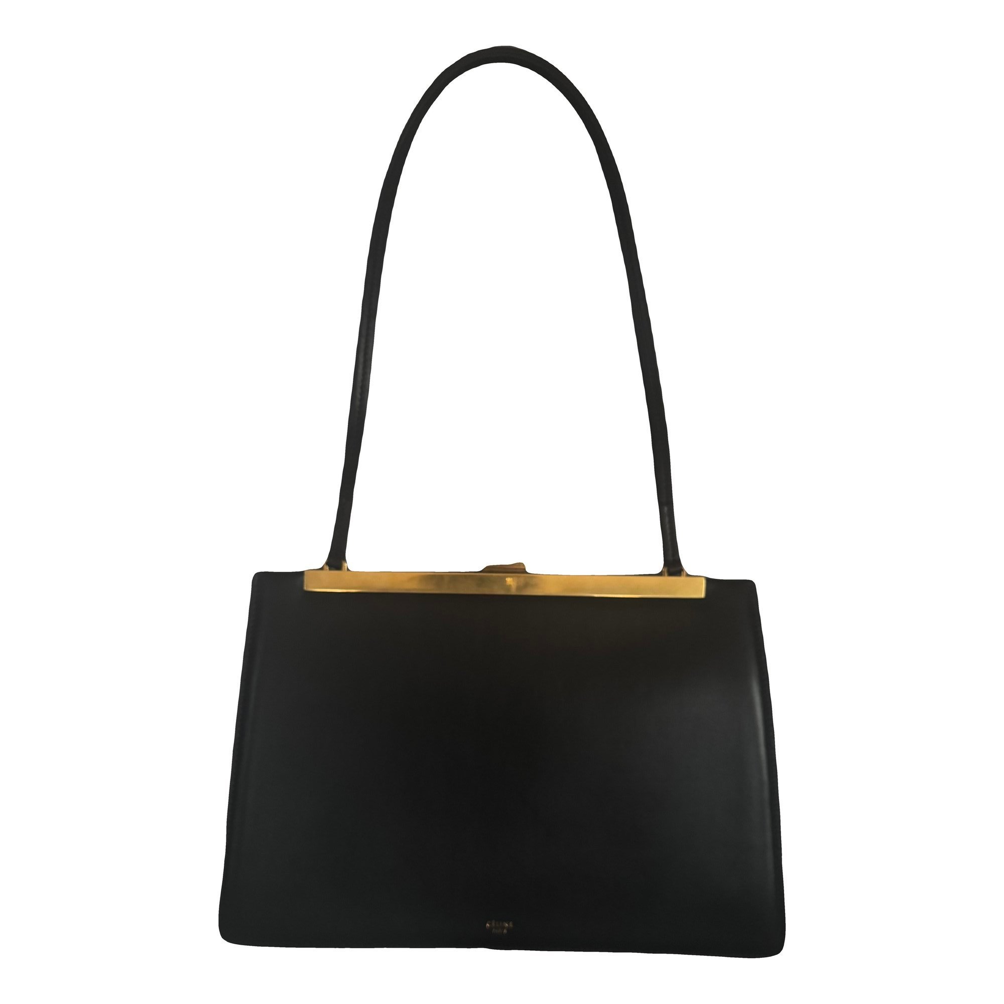 Leather clutch bag