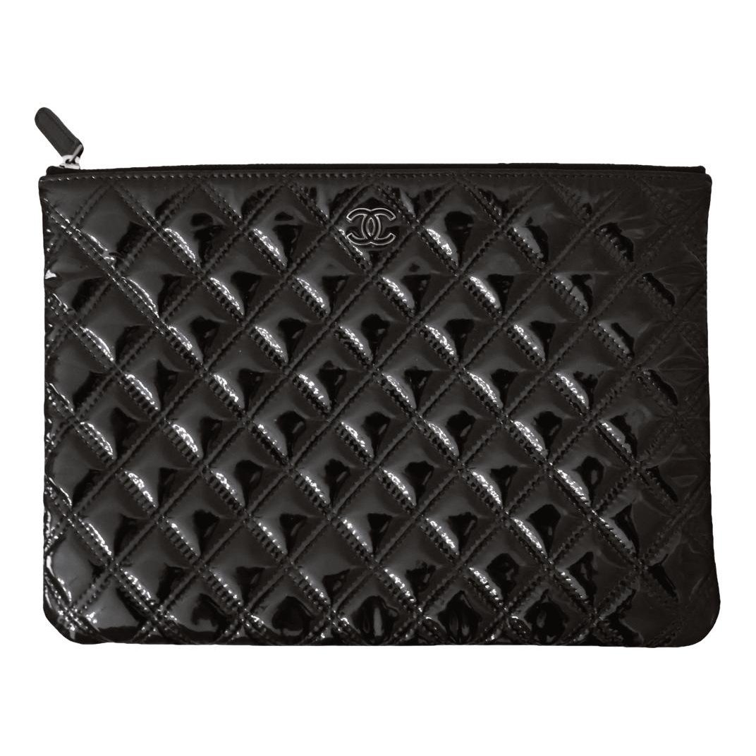 Patent leather handbag
