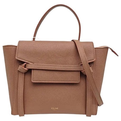 Belt leather handbag