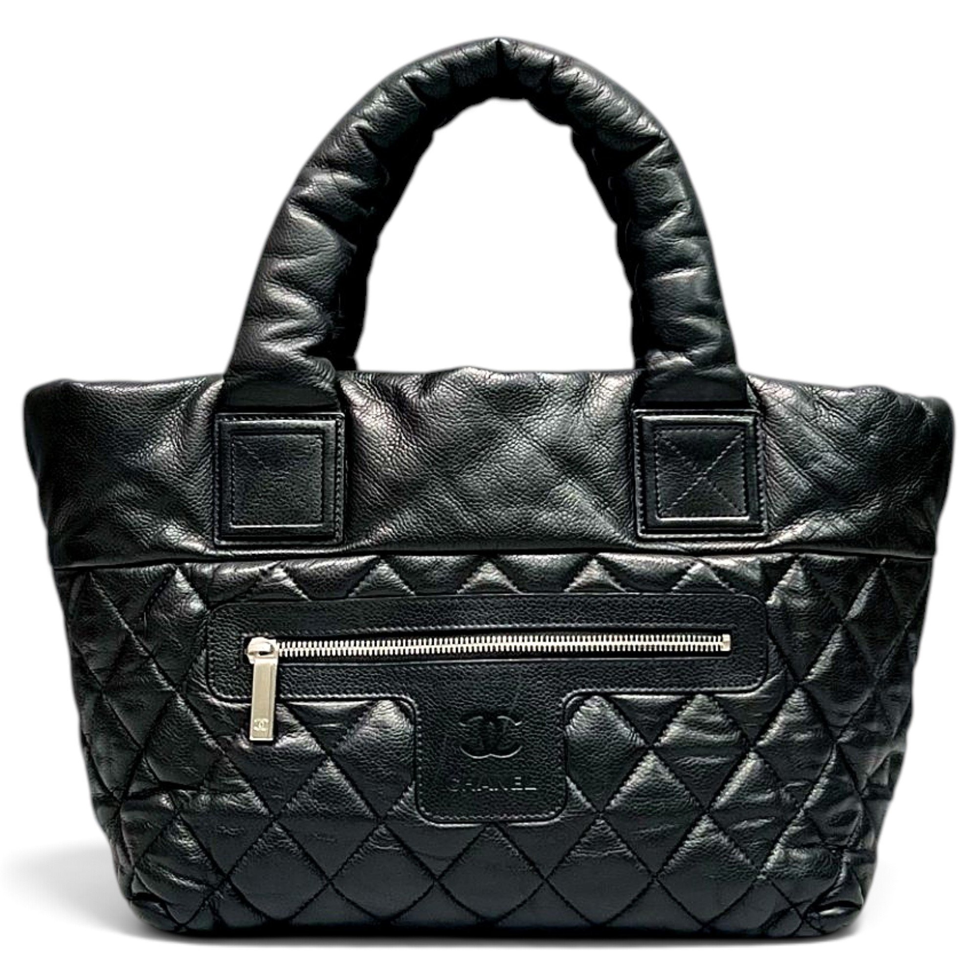 Cocoon leather tote