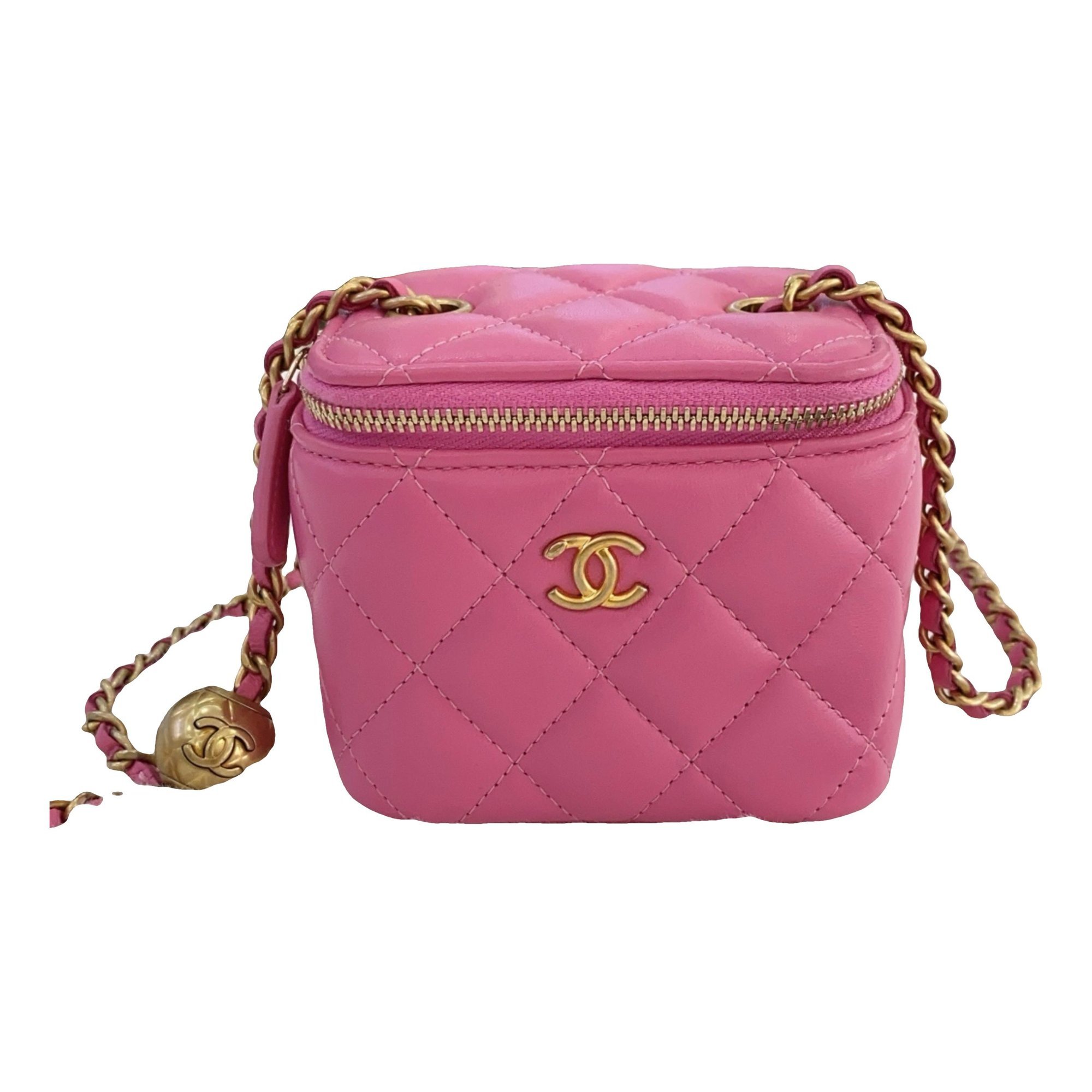 Trendy CC Vanity leather handbag