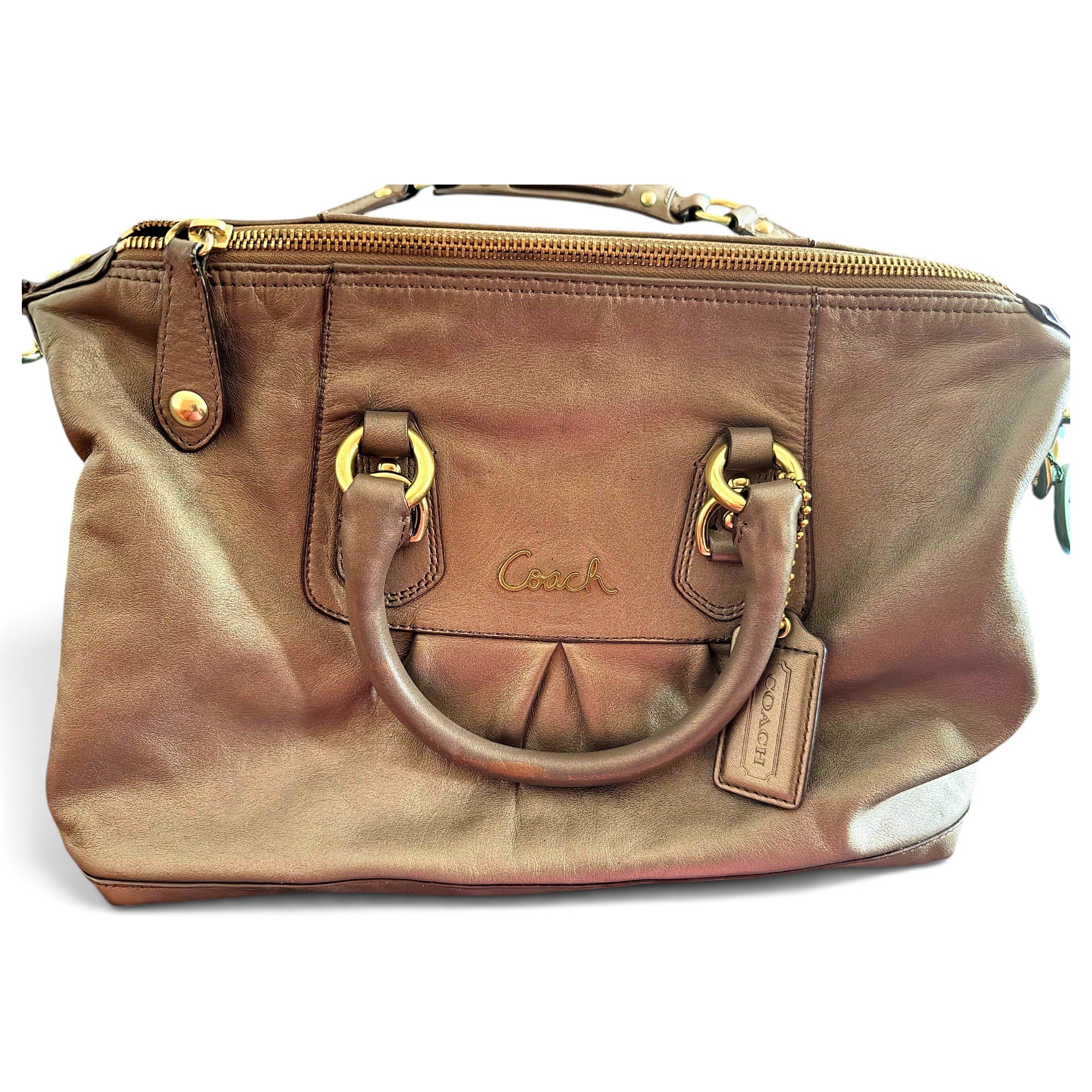 Leather satchel