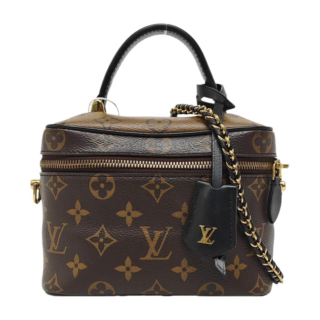 Vanity leather handbag